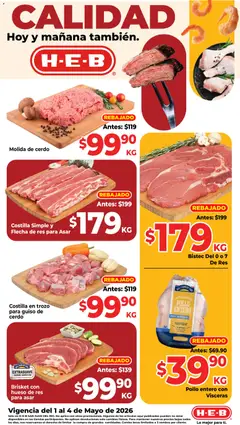Vista previa las ofertas de la tienda H-E-B - H-E-B folleto Calidad desde el 01/05/2026 