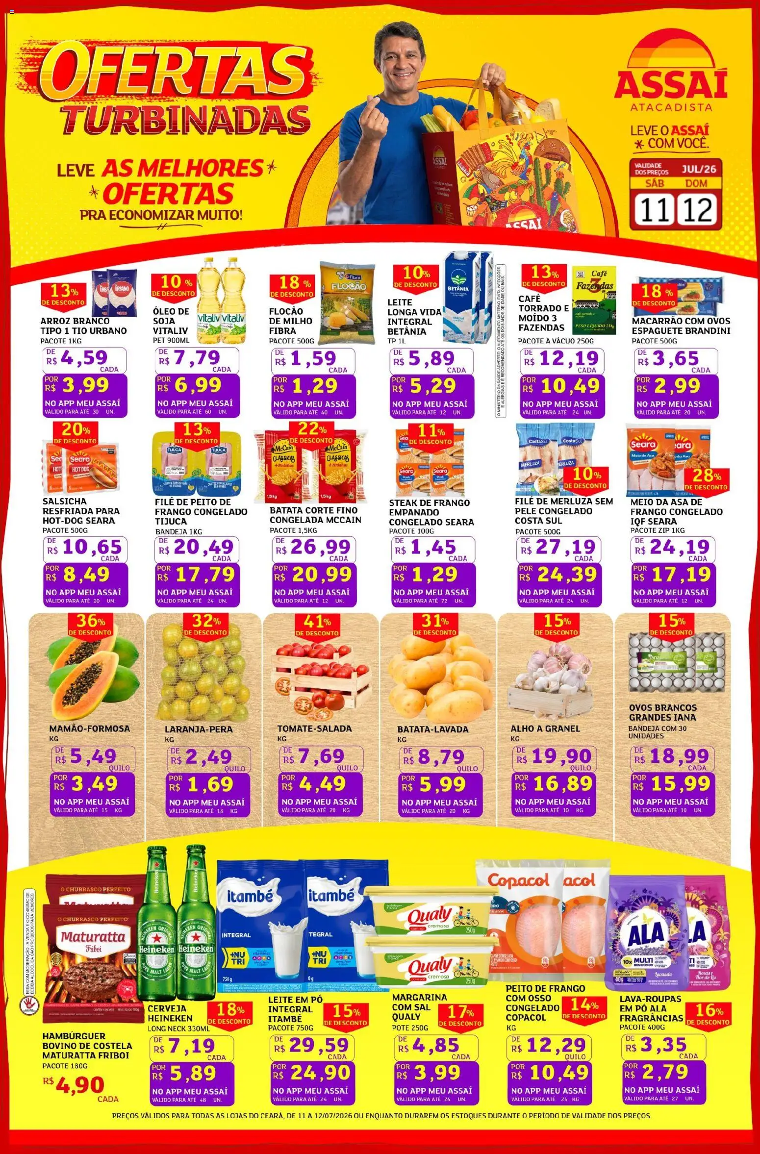Pré-Visualização do folheto "Assaí Atacadista ofertas - CE" da loja Assaí Atacadista válido a partir de 11/07/2026