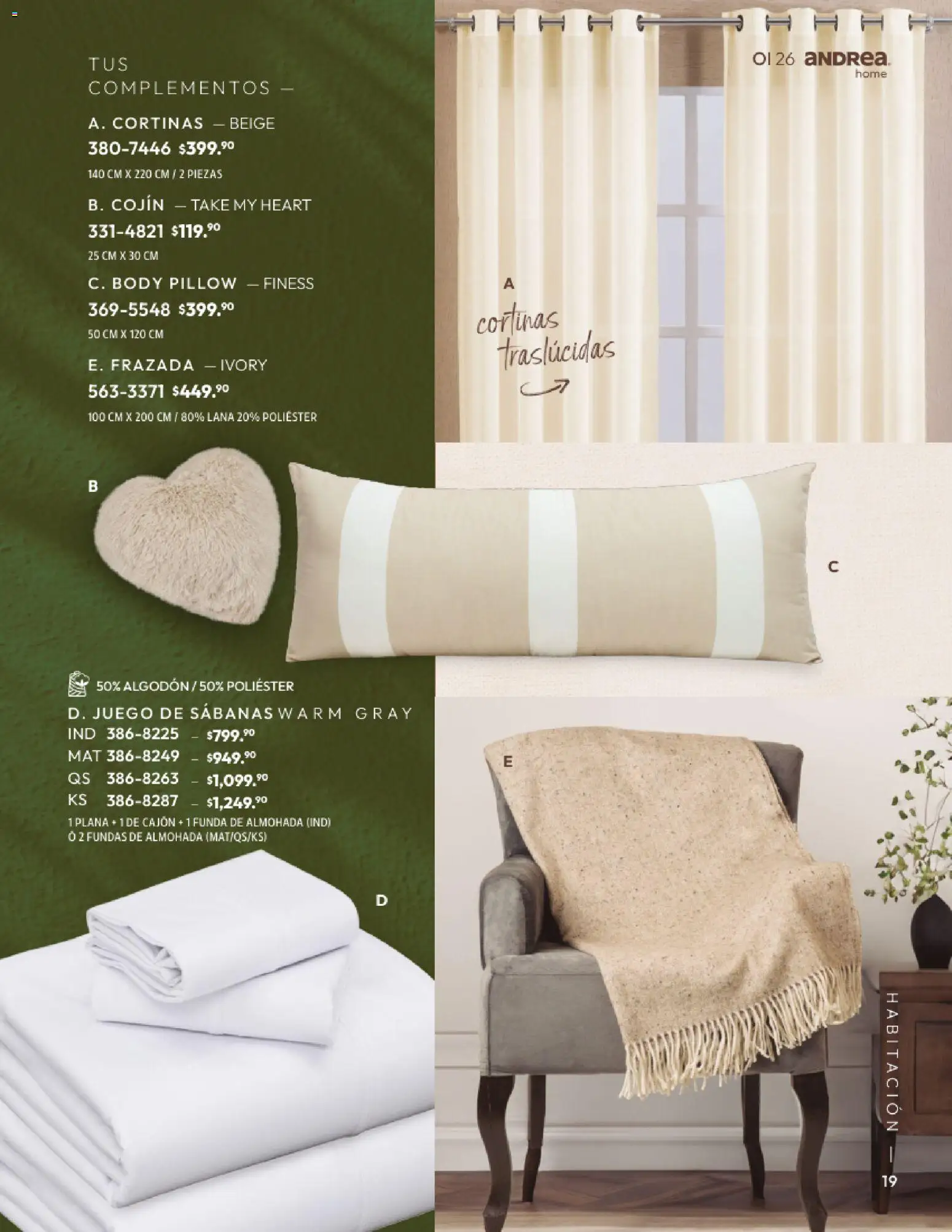Vista previa las ofertas de la tienda Andrea - Andrea catálogo Home desde el 01/09/2026 