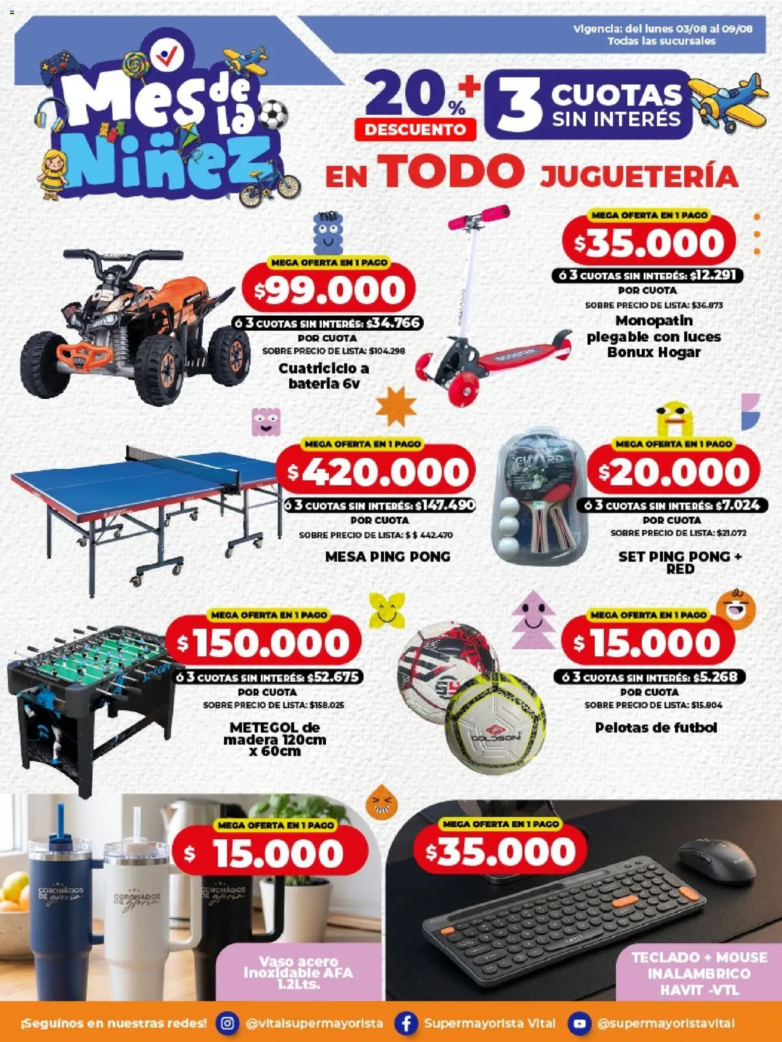 Vista previa del folleto de la tienda Vital válido desde el 03/08/2026 
