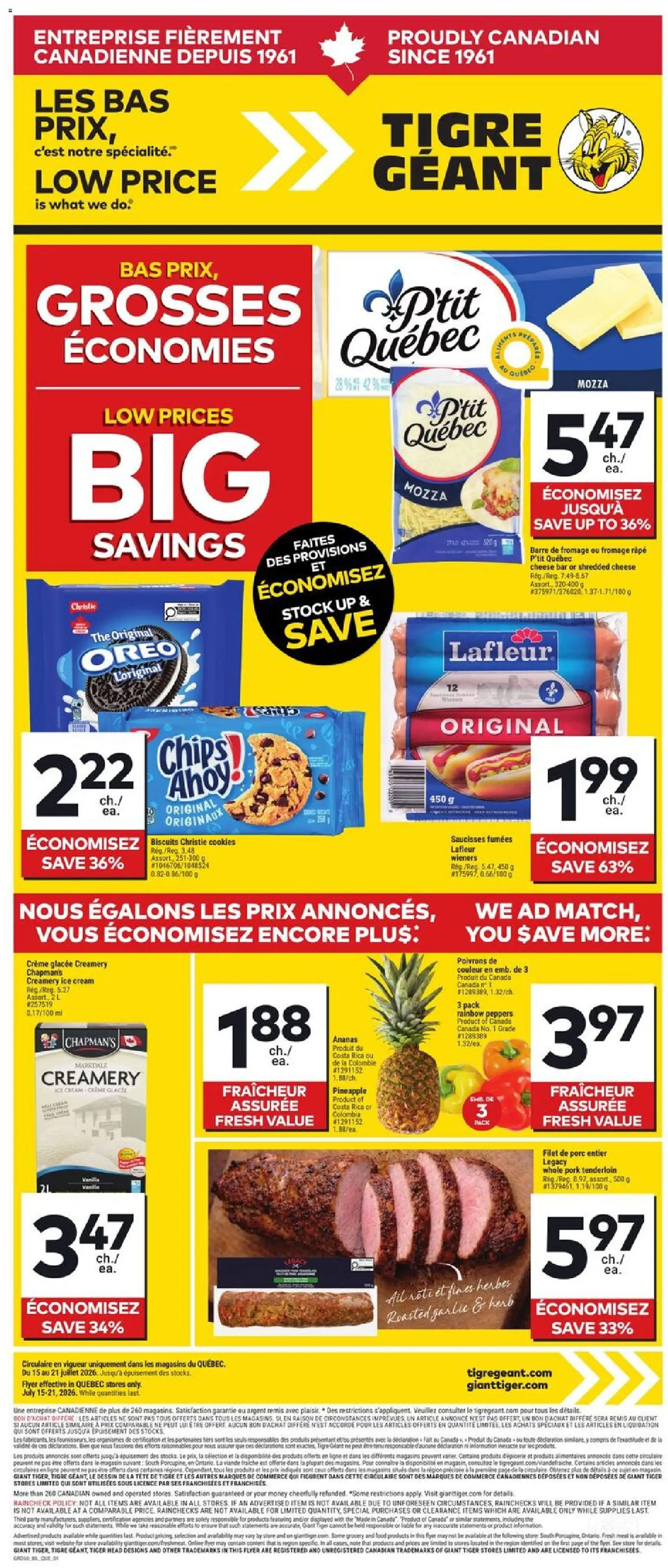 Preview of leaflet Weekly Flyer from shop Giant Tiger is valid from Jul 15, 2026