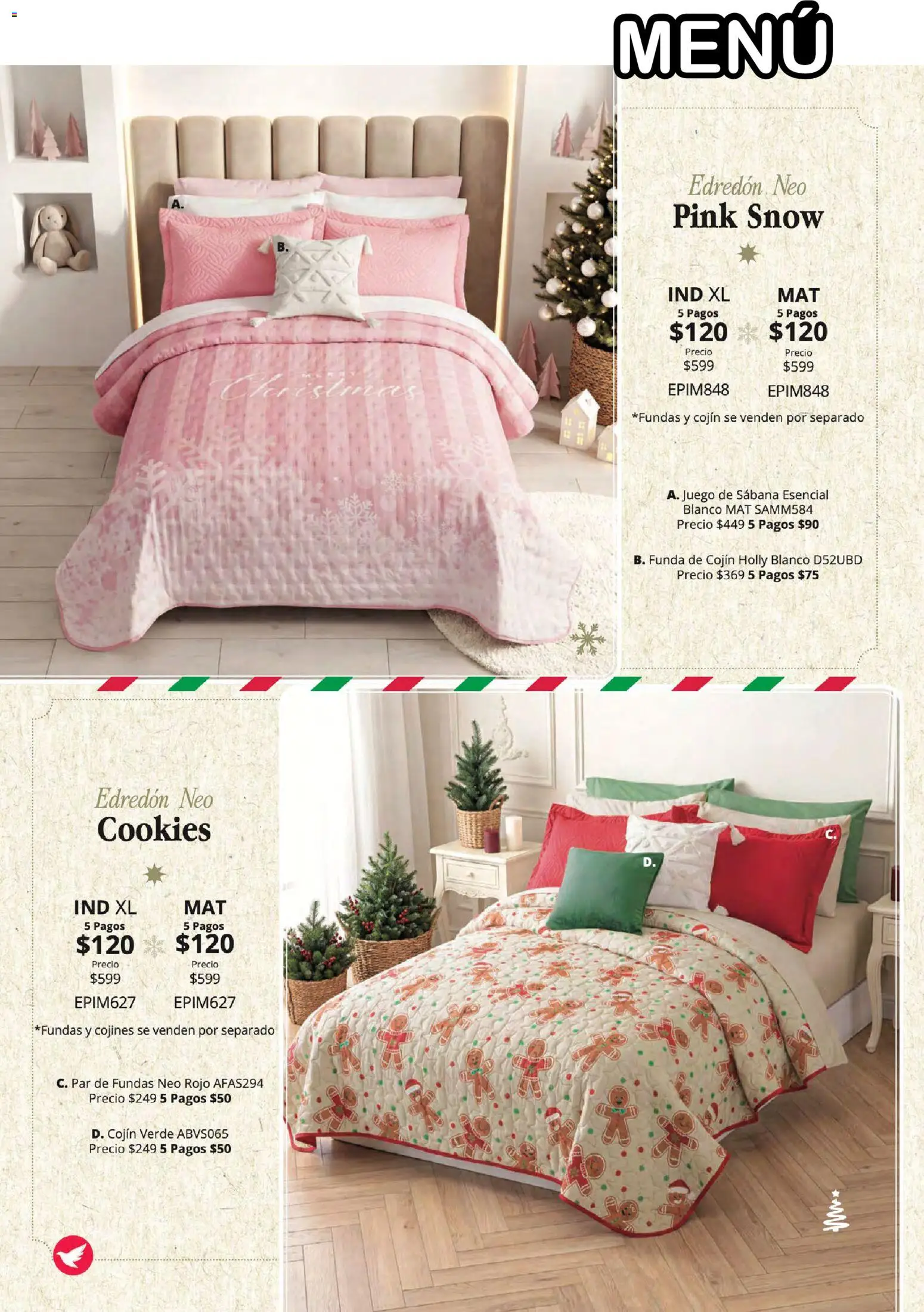 Vista previa las ofertas de la tienda Colchas Concord - Colchas Concord catálogo Colección Navideña desde el 01/08/2026 