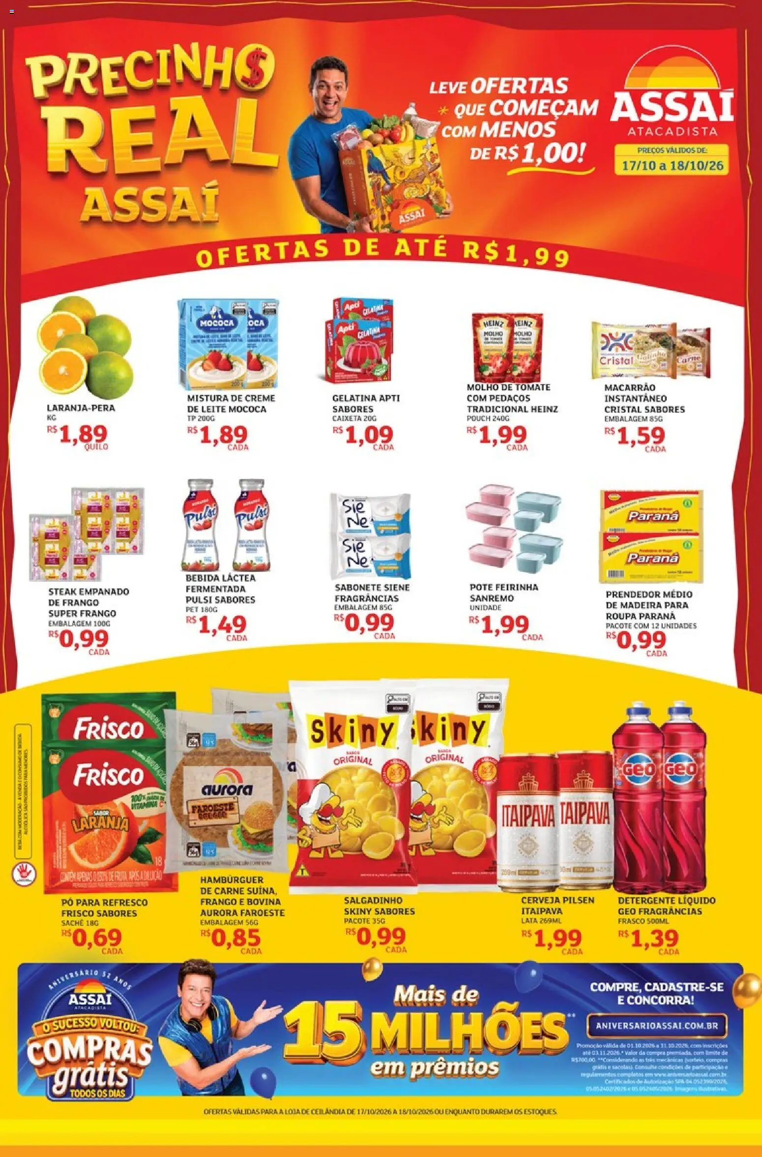 Pré-Visualização do folheto "Assaí Atacadista ofertas - DF" da loja Assaí Atacadista válido a partir de 17/10/2026