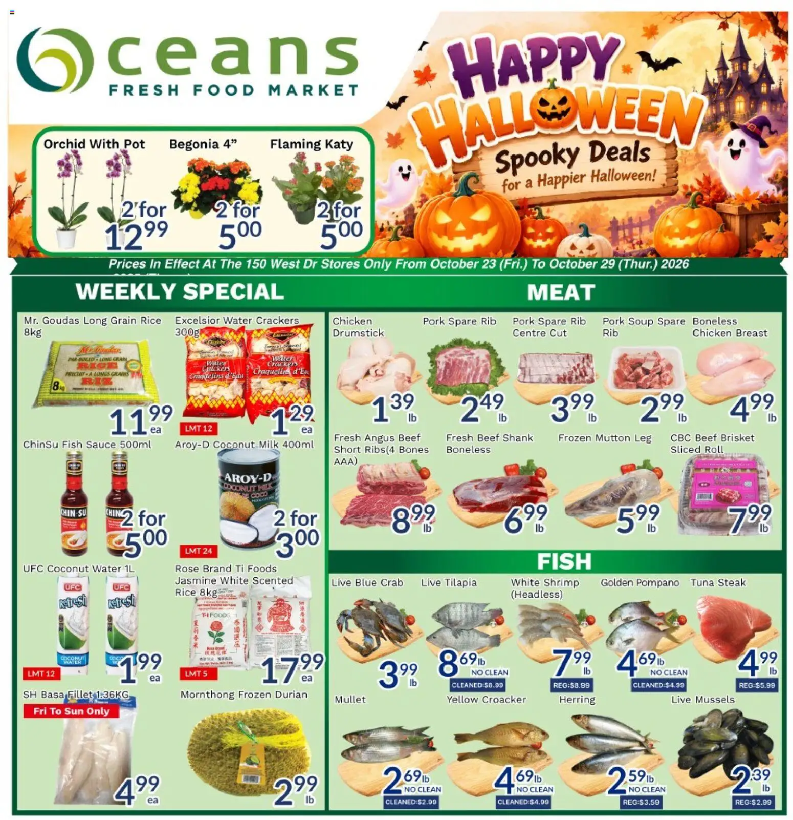 Preview of leaflet Oceans weekly flyer / circulaire from shop Oceans is valid from Oct 23, 2026