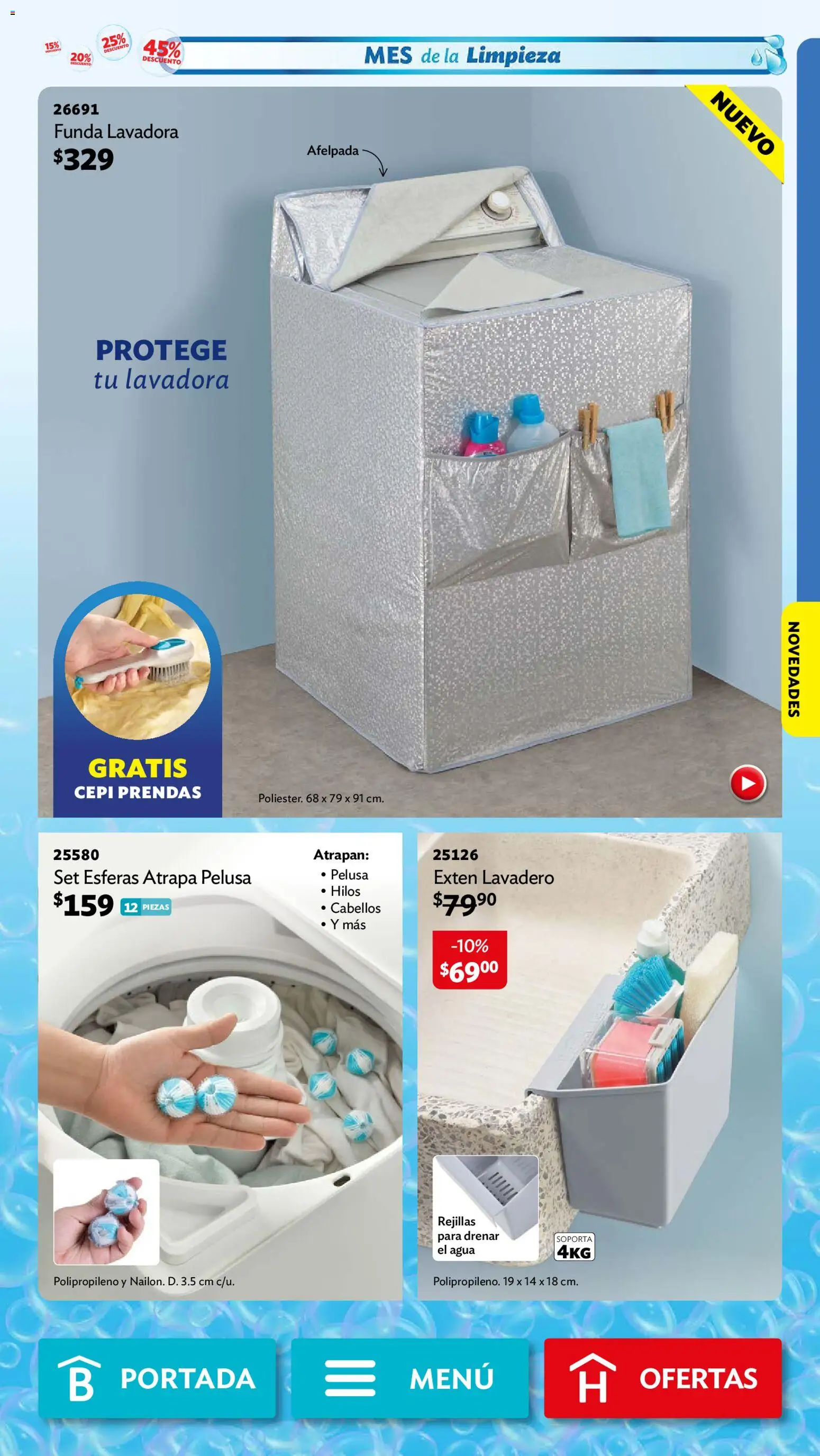 Vista previa las ofertas de la tienda Betterware - Betterware campaña 10 2026 desde el 28/09/2026 - Agua, Lavadora, Lavadero, Funda