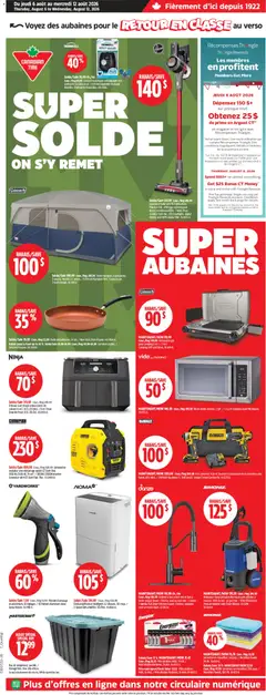 Preview of leaflet Canadian Tire circulaire from shop Canadian Tire is valid from Aug 06, 2026