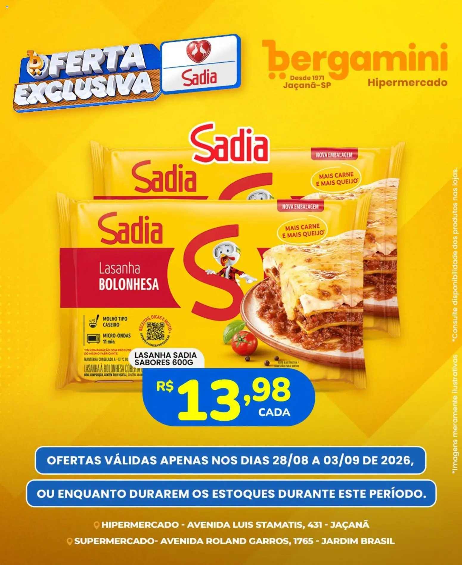 Ofertas Supermercado Bergamini ofertas Sadia e a Perdigão até 03/09/2026. - Página 3