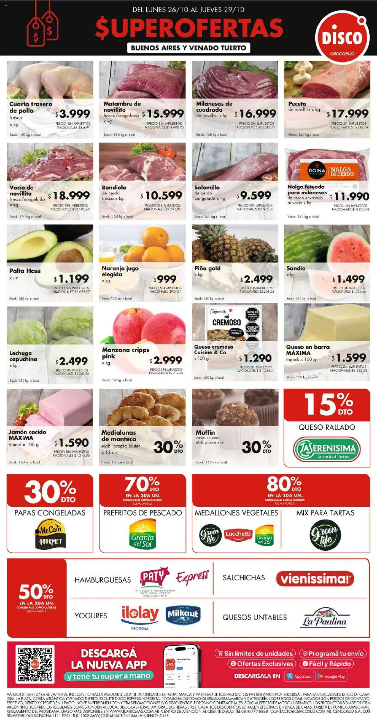 Vista previa del folleto de la tienda Disco válido desde el 26/10/2026 