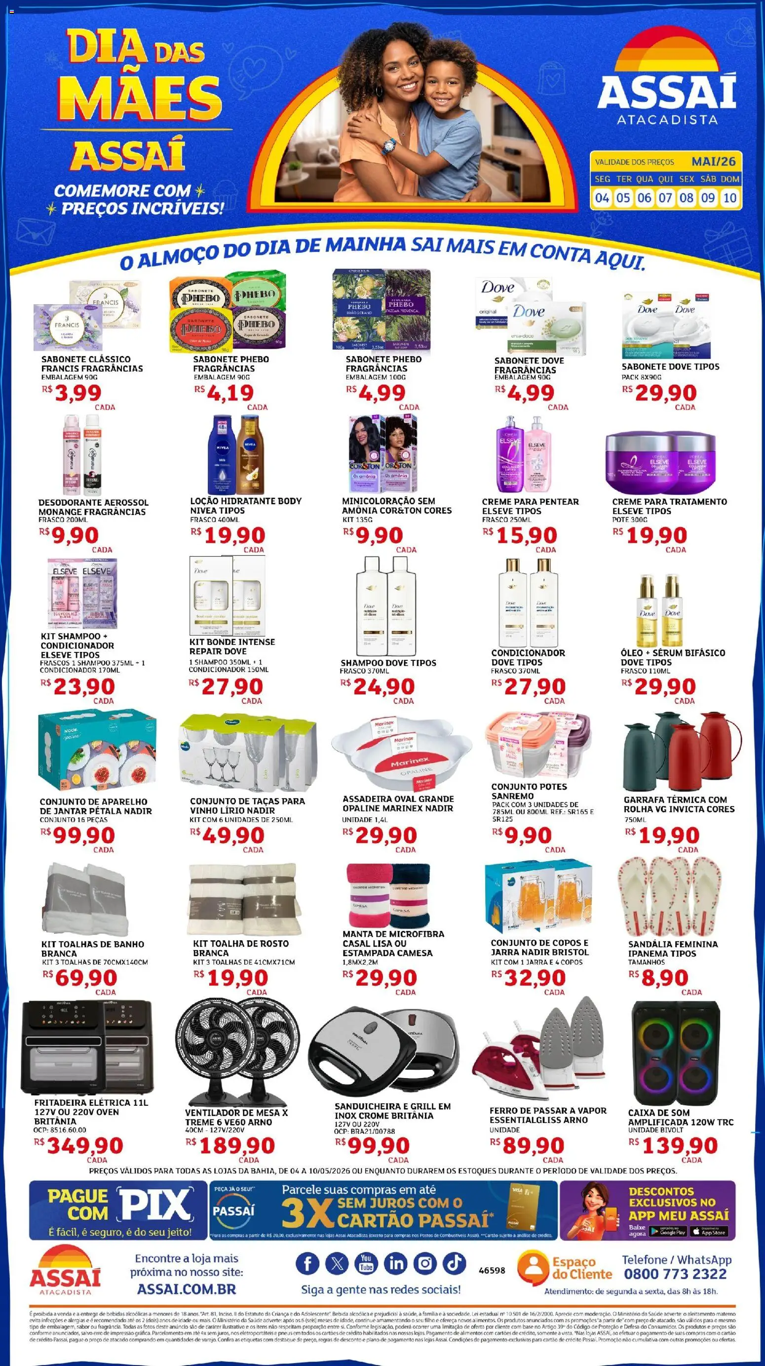 Pré-Visualização do folheto "Assaí Atacadista ofertas - BA" da loja Assaí Atacadista válido a partir de 04/05/2026