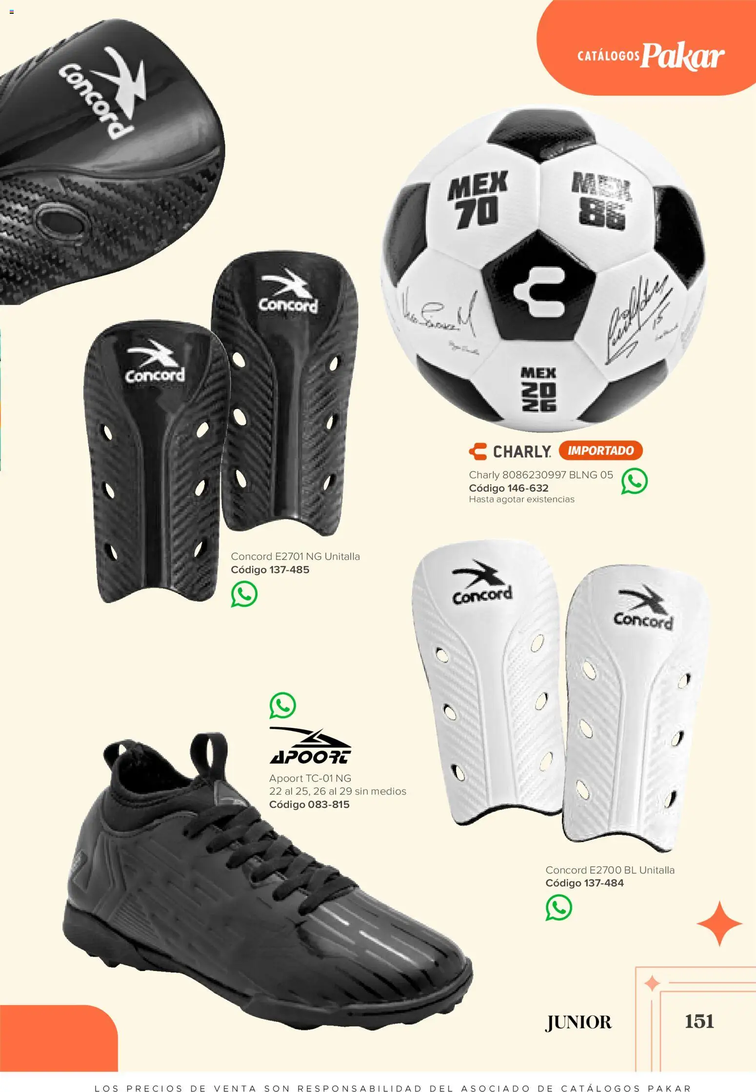 Vista previa las ofertas de la tienda SC Pakar - SC Pakar catálogo Junior desde el 31/07/2026 