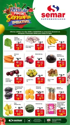 Pré-Visualização do folheto "Semar Supermercado ofertas Feira" da loja Semar Supermercado válido a partir de 19/09/2026