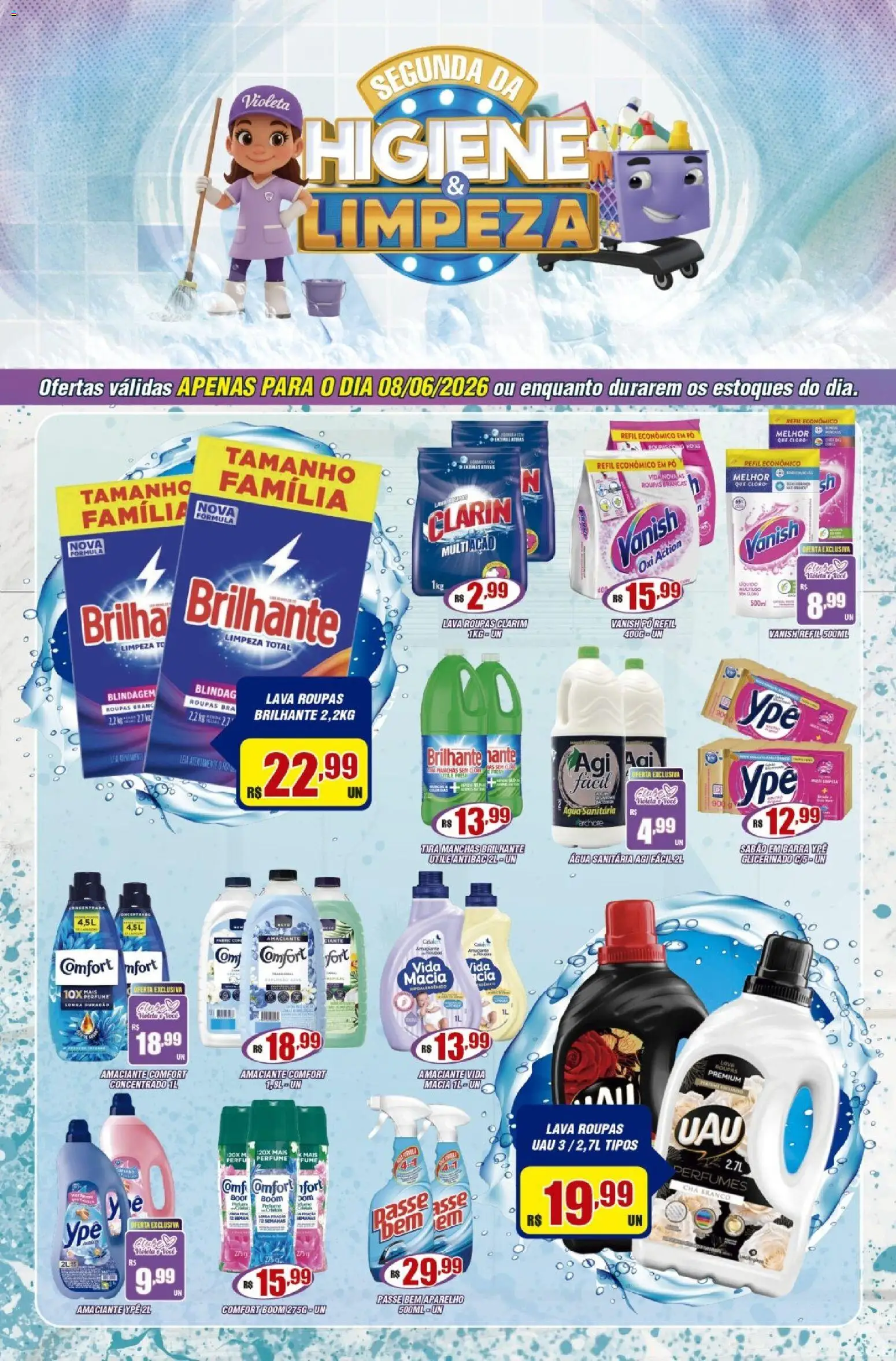 Pré-Visualização do folheto "Violeta Supermercados - Ofertas da semana" da loja Violeta Supermercados válido a partir de 08/06/2026