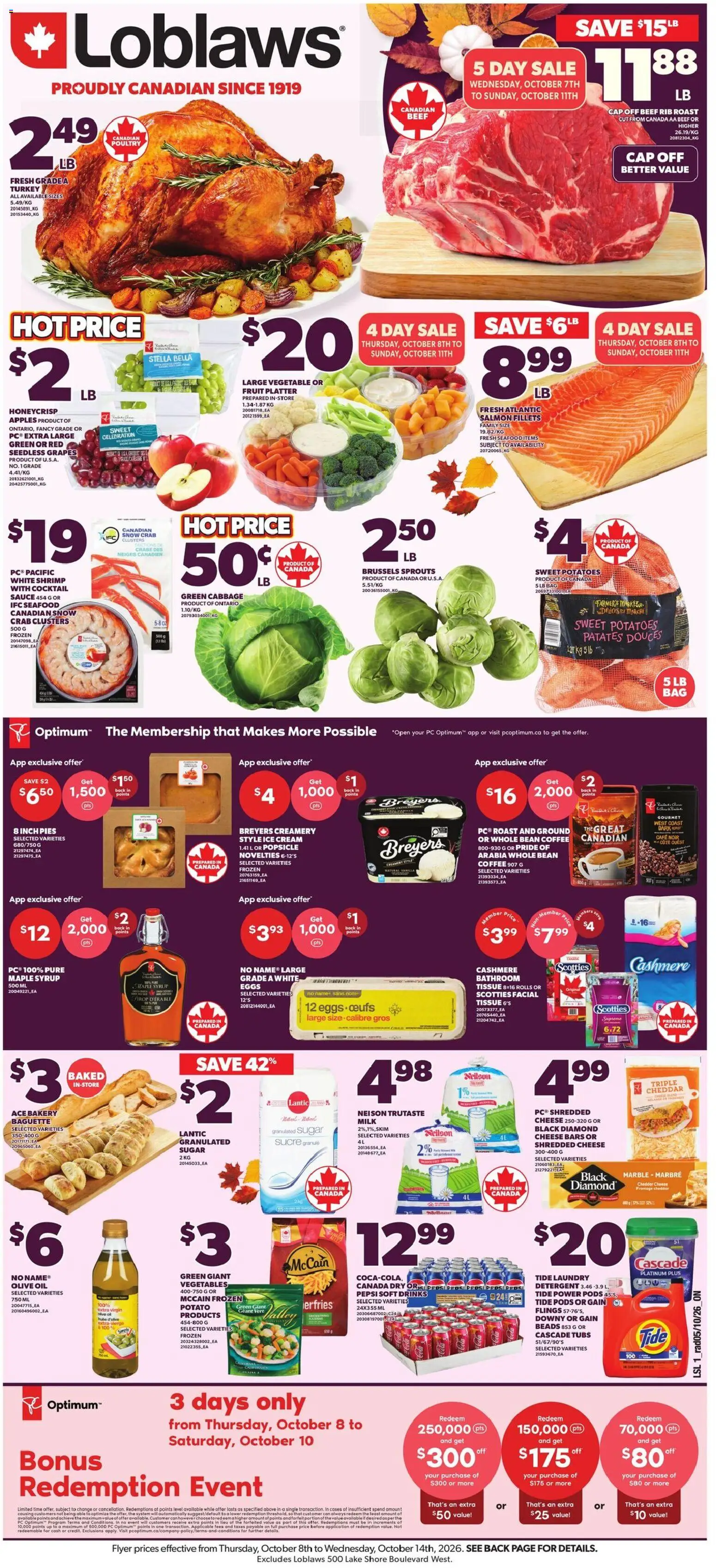 Preview of leaflet Loblaws weekly flyer / circulaire from shop Loblaws is valid from Oct 08, 2026