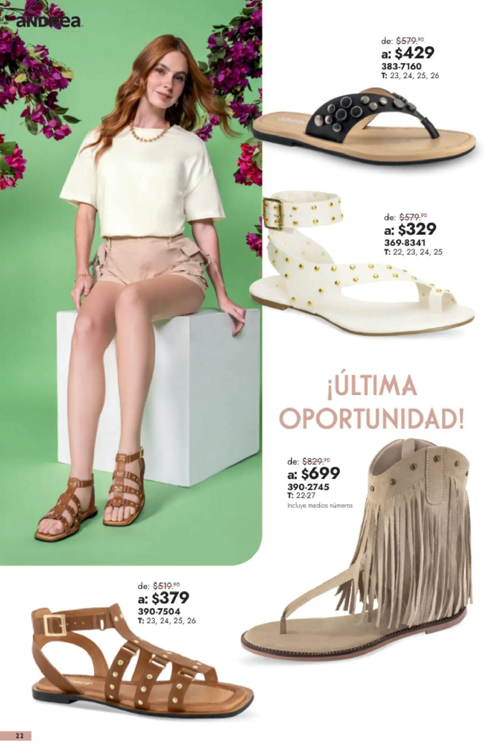 Vista previa las ofertas de la tienda Andrea - Andrea catálogo Outlet desde el 26/07/2026 
