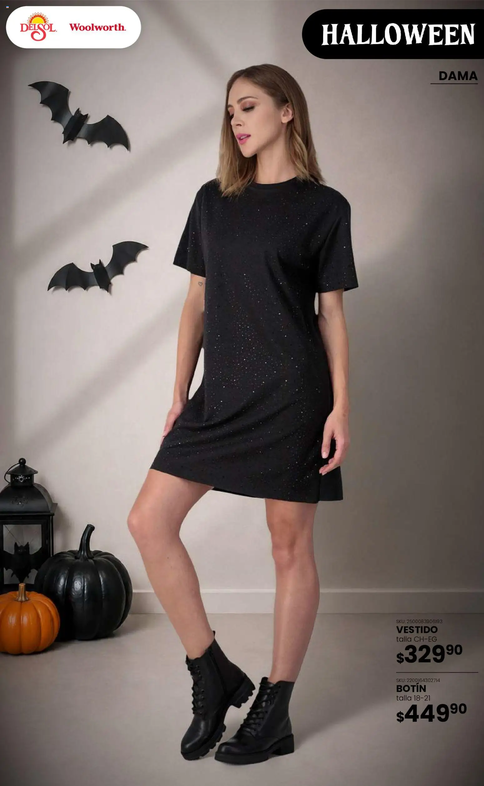 Vista previa las ofertas de la tienda Del Sol y Woolworth - Del Sol y Woolworth catálogo Halloween desde el 22/10/2026 