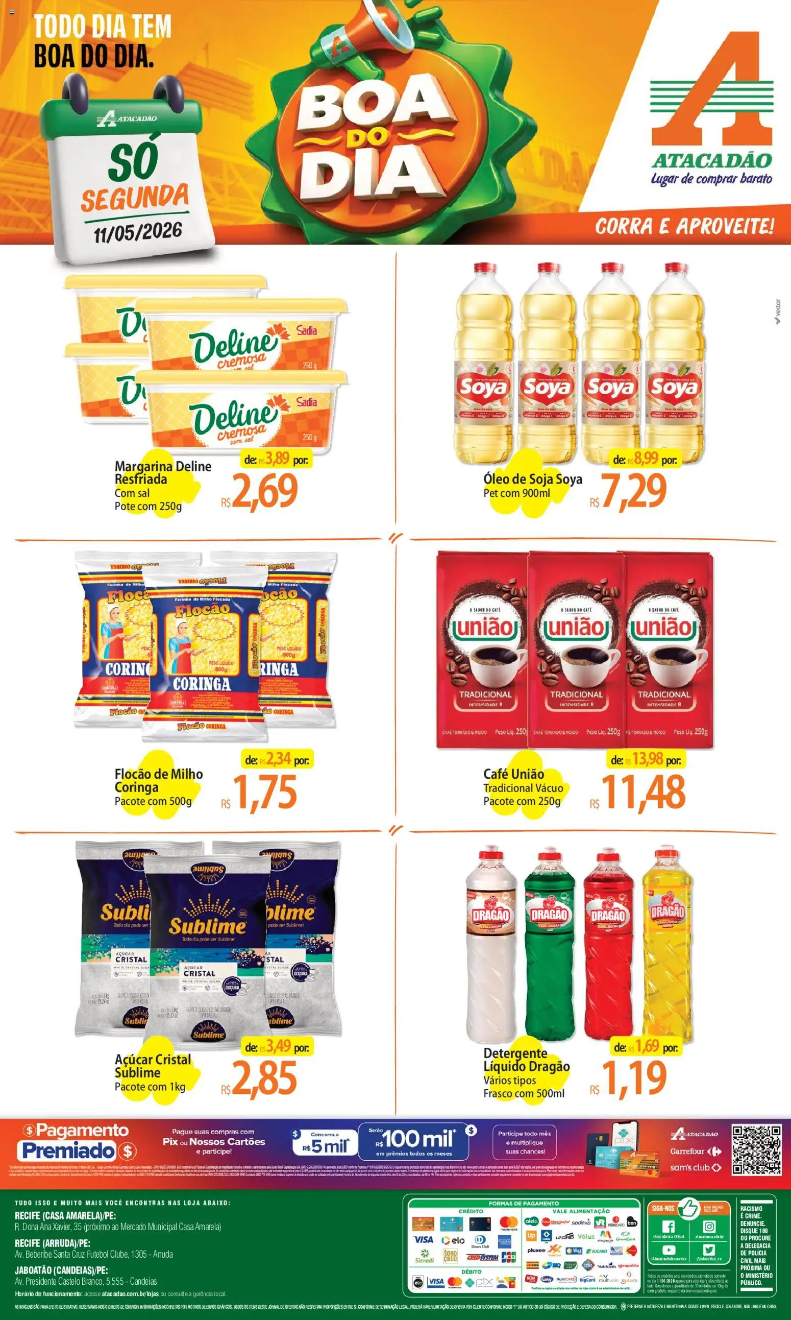 Pré-Visualização do folheto "Atacadão ofertas - PE" da loja Atacadão válido a partir de 11/05/2026