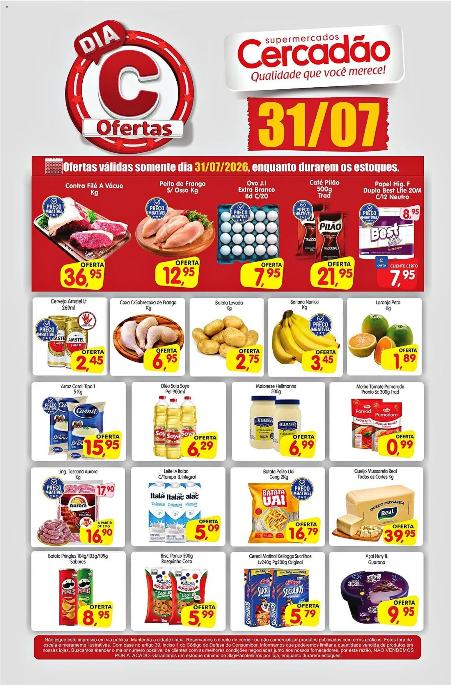 Pré-Visualização do folheto "Cercadão - Ofertas da semana" da loja Cercadão válido a partir de 31/07/2026