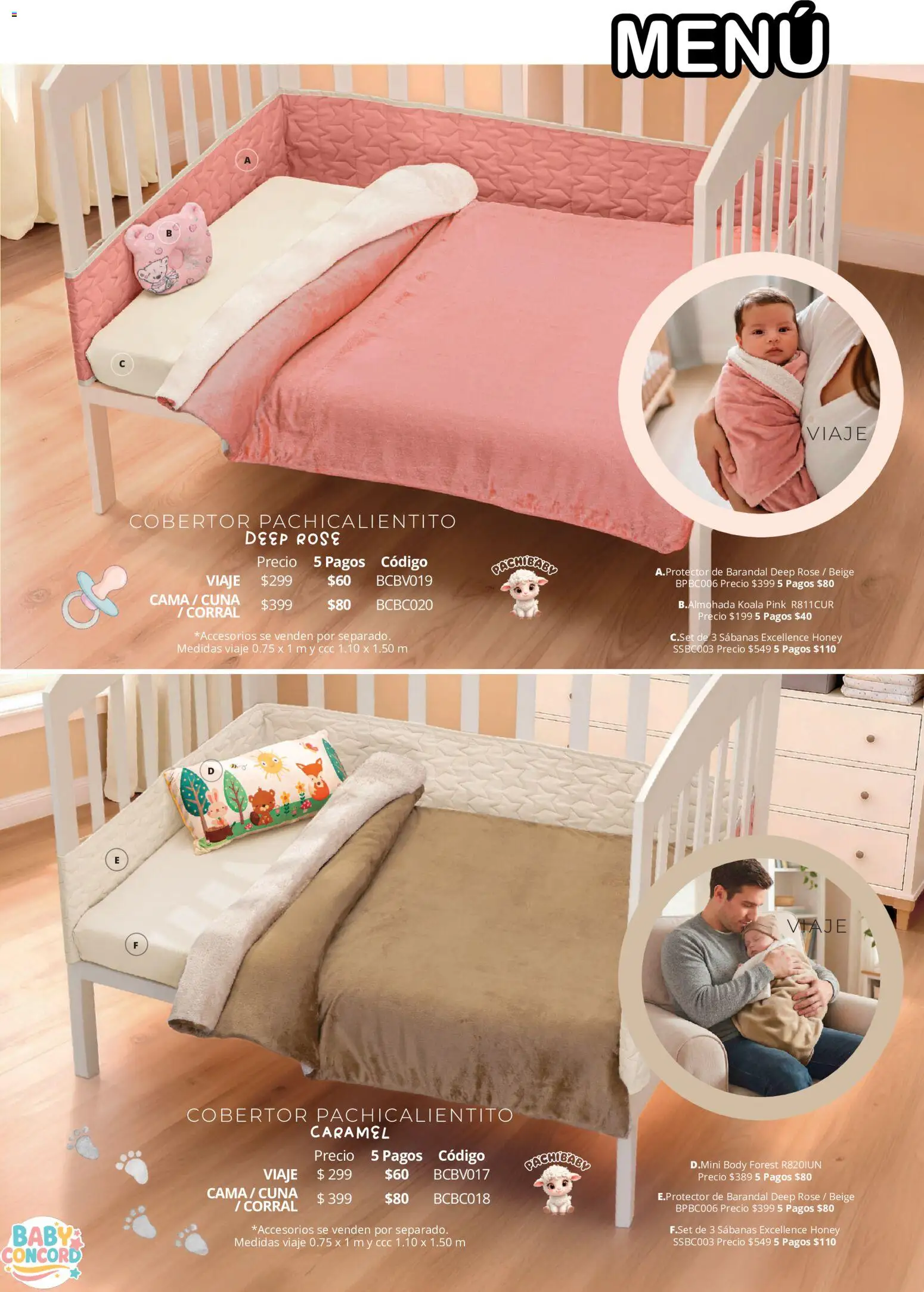 Vista previa las ofertas de la tienda Colchas Concord - Colchas Concord catálogo Colección Bebé desde el 01/08/2026 