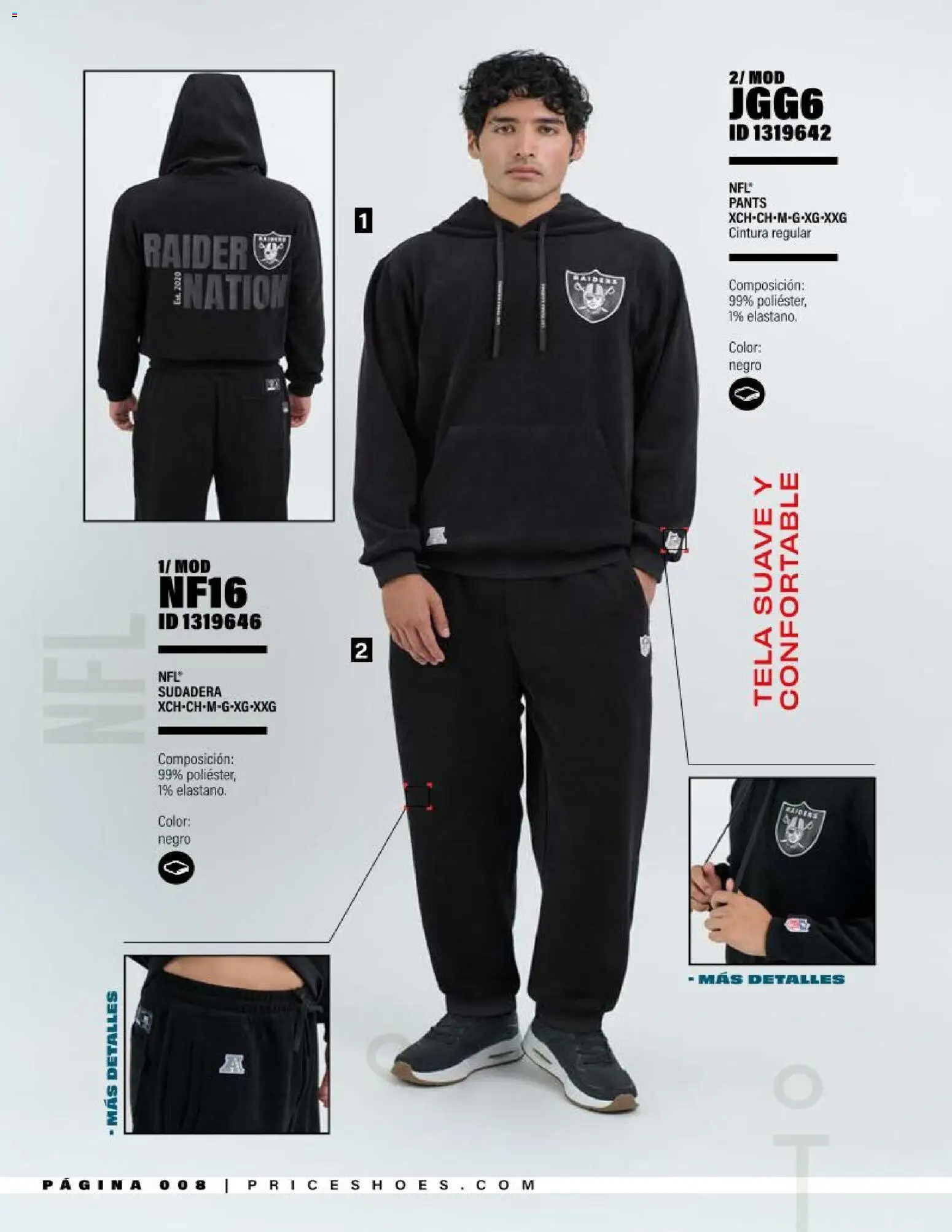 Vista previa las ofertas de la tienda Price Shoes - Price Shoes catálogo NFL desde el 01/09/2026 - Sudadera, Pants