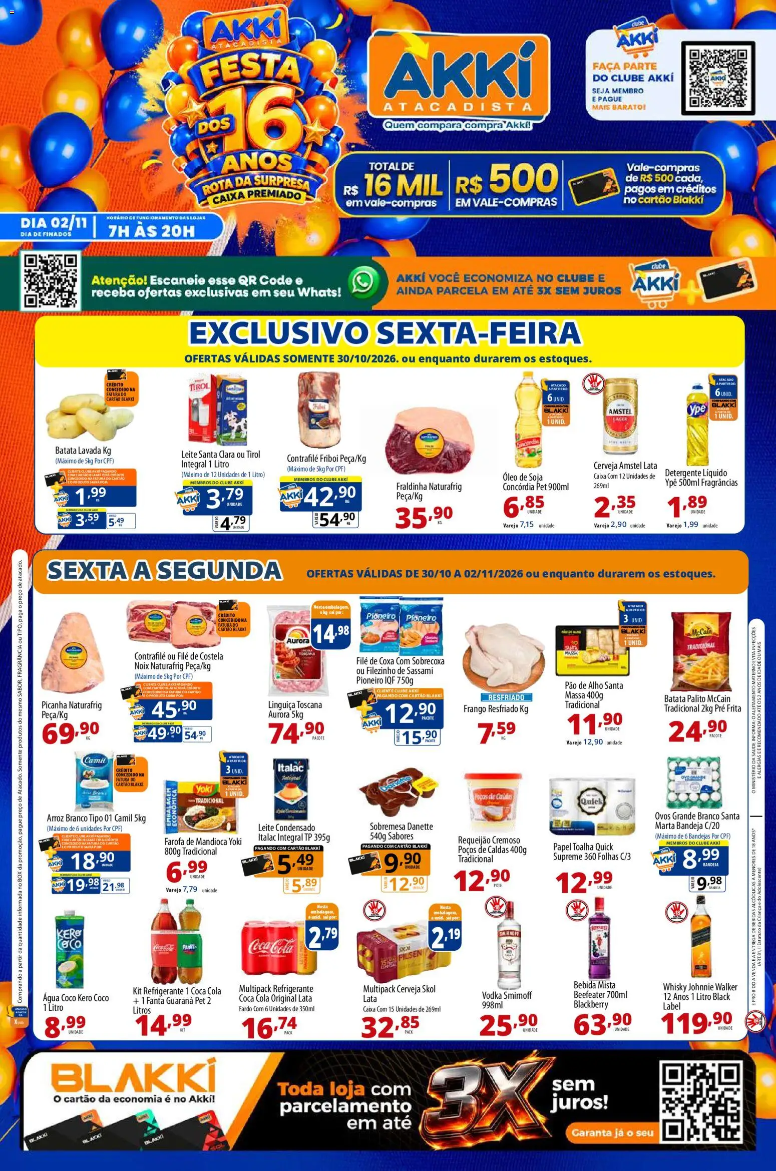 Pré-Visualização do folheto "Akki Atacadista - Ofertas da semana" da loja Akki Atacadista válido a partir de 30/10/2026