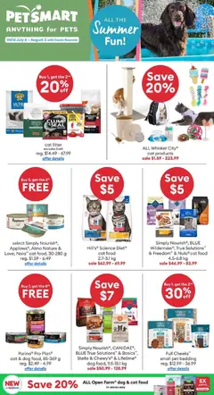 Un aperçu du dépliant Petsmart weekly flyer / circulaire du magasin Petsmart est valide à partir 6 juill. 2026