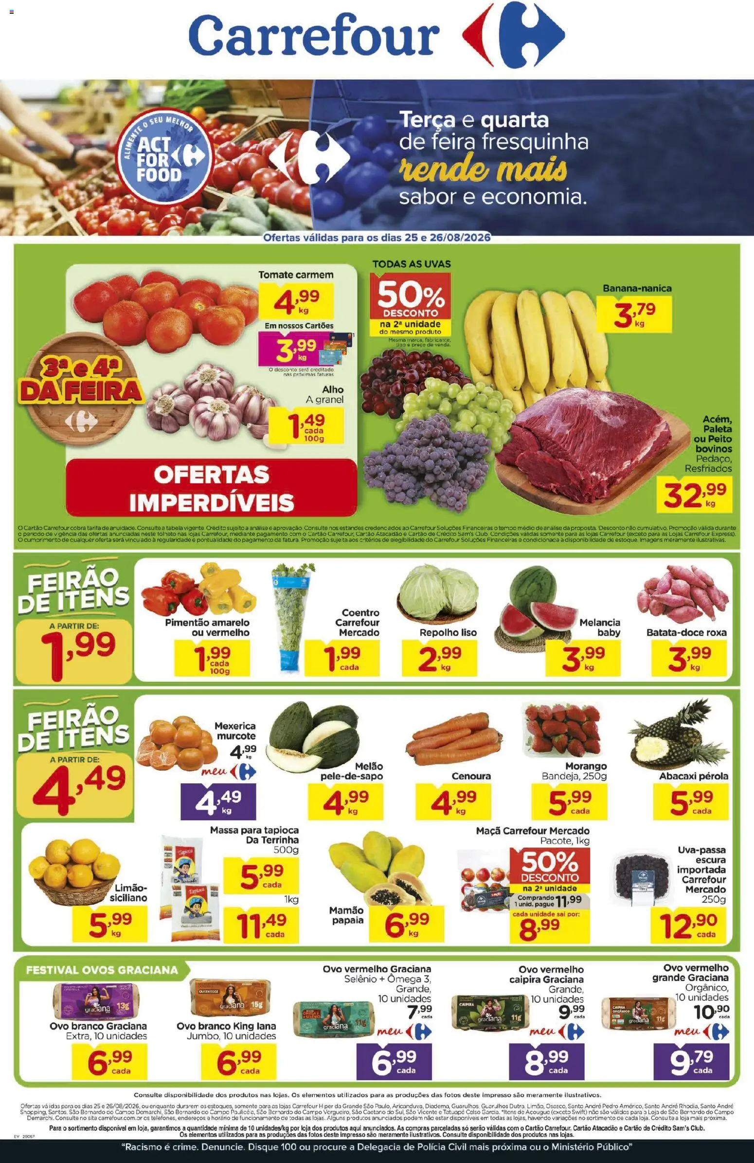 Pré-Visualização do folheto "Carrefour ofertas Feira" da loja Carrefour válido a partir de 25/08/2026