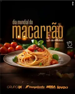 Pré-Visualização do folheto "Frangolândia ofertas Dia Mundial do Macarrão" da loja Frangolândia válido a partir de 23/10/2026