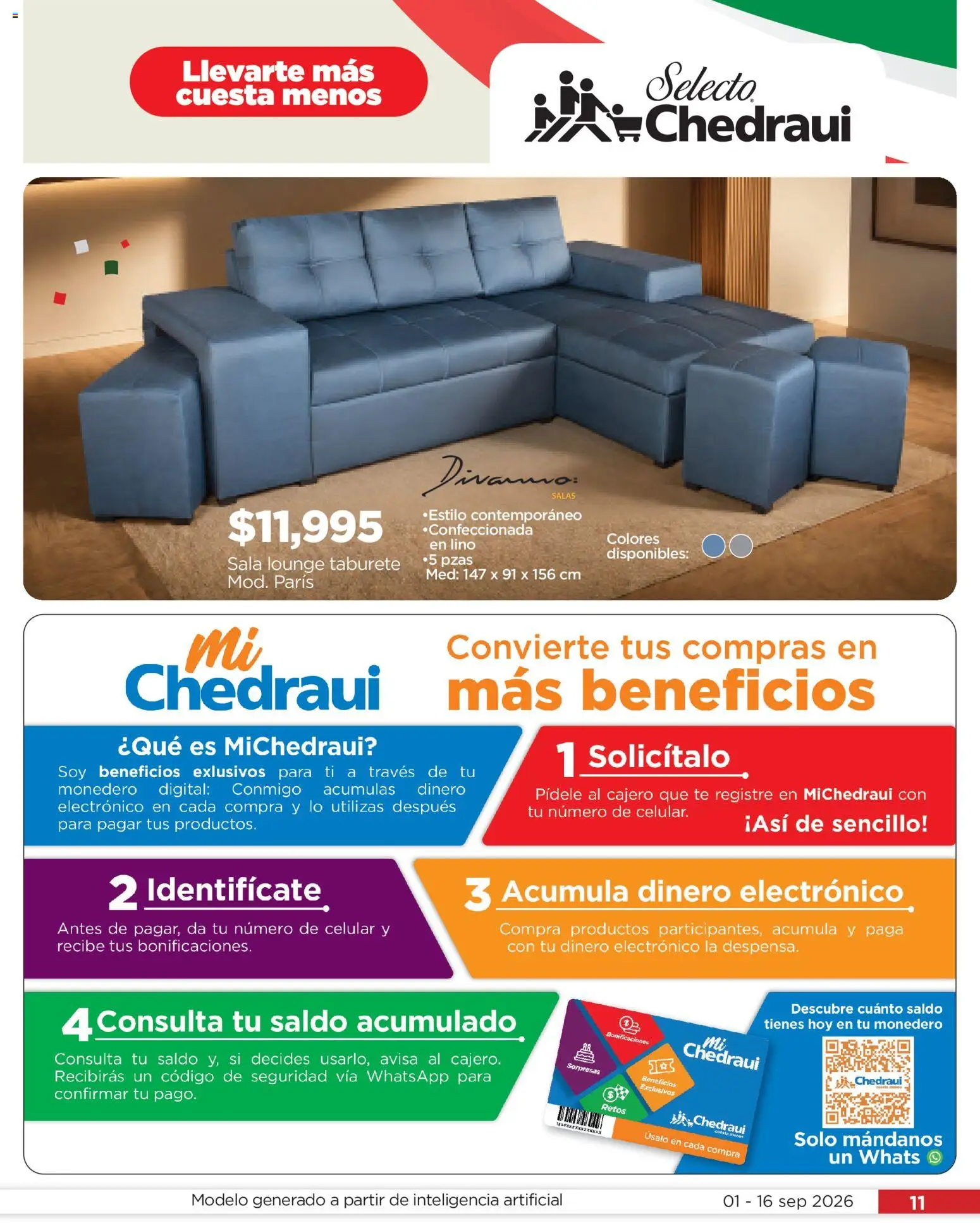 Vista previa las ofertas de la tienda Chedraui - Chedraui folleto Llevarte más cuesta menos desde el 01/09/2026 