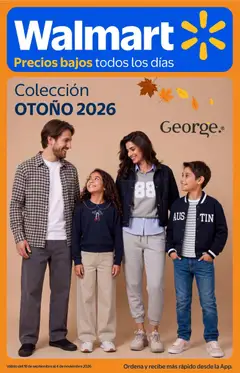 Vista previa las ofertas de la tienda Walmart - Walmart folleto Colección otoño 2026 desde el 18/09/2026 
