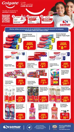 Pré-Visualização do folheto "Semar Supermercado ofertas Colgate" da loja Semar Supermercado válido a partir de 19/09/2026