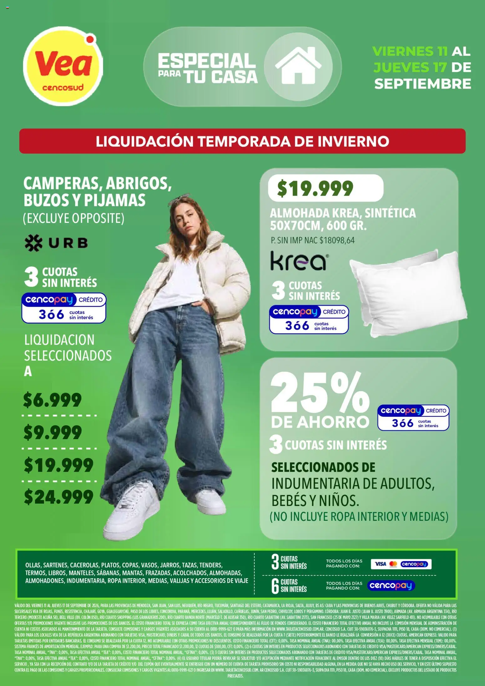 Vista previa del folleto de la tienda Vea válido desde el 11/09/2026 