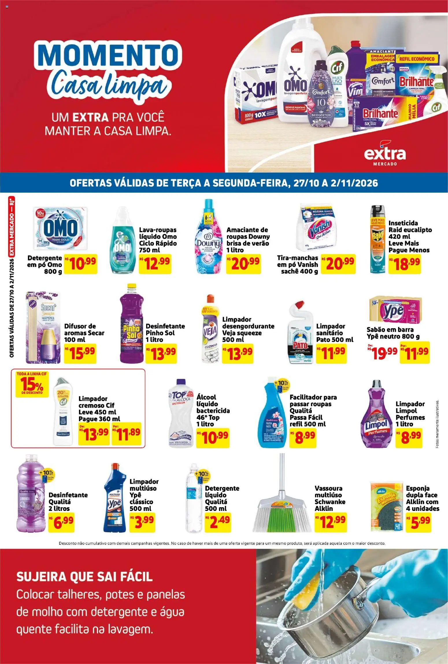 Pré-Visualização do folheto "Extra ofertas de Mercado Casa Limpa" da loja Extra válido a partir de 27/10/2026