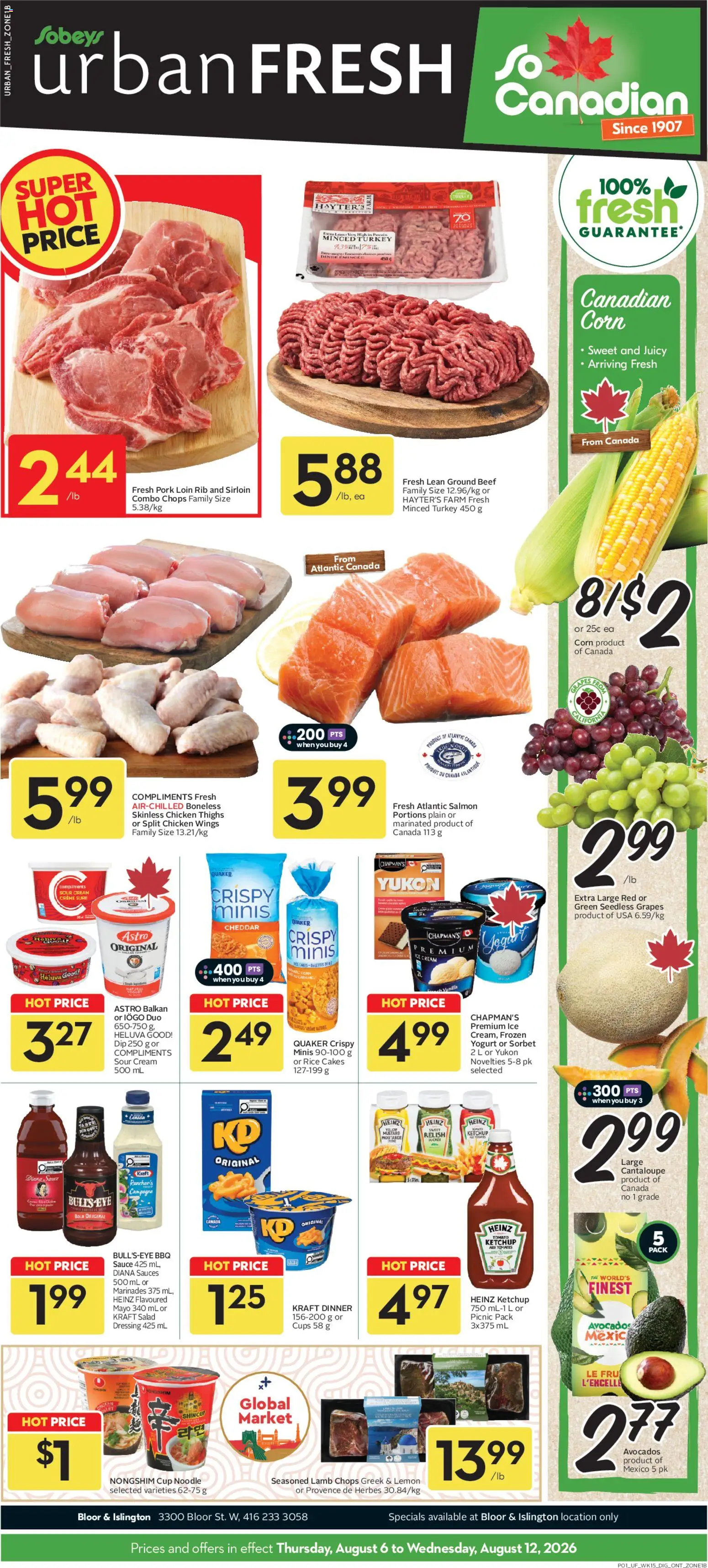 Preview of leaflet Sobeys weekly flyer / circulaire from shop Sobeys is valid from Aug 06, 2026