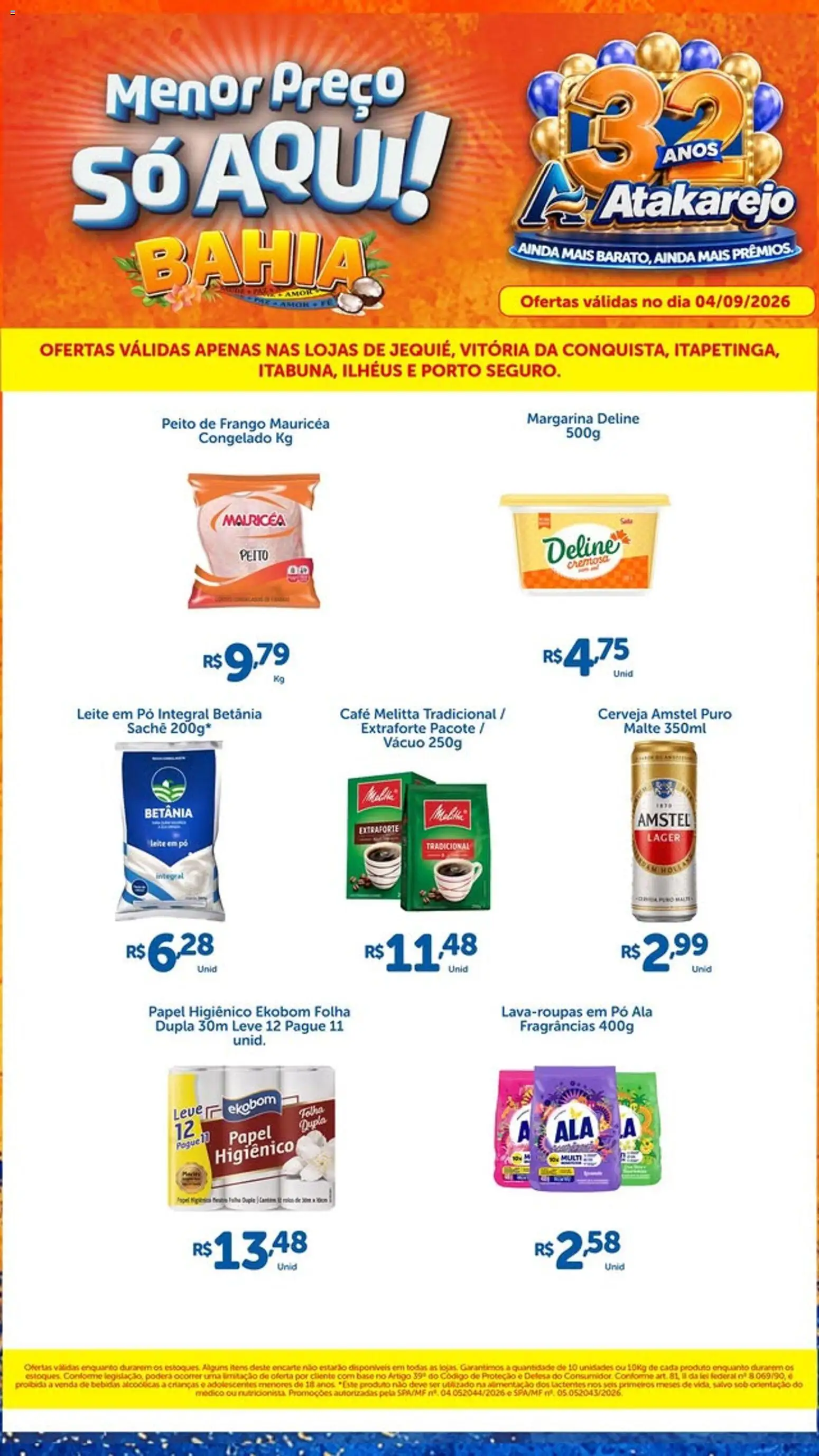 Pré-Visualização do folheto "Atakarejo ofertas" da loja Atakarejo válido a partir de 04/09/2026