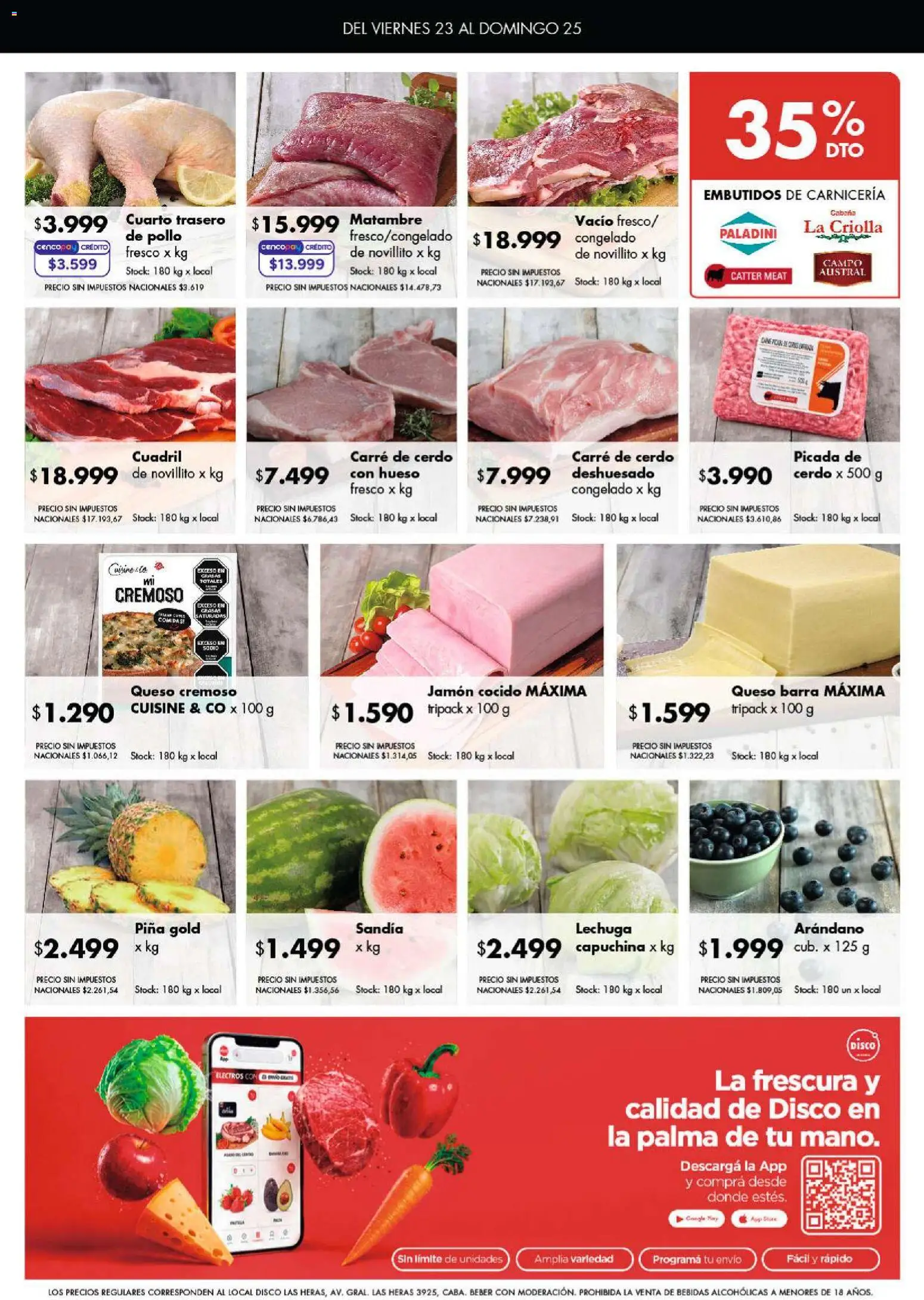 Vista previa del folleto de la tienda Disco válido desde el 23/10/2026 