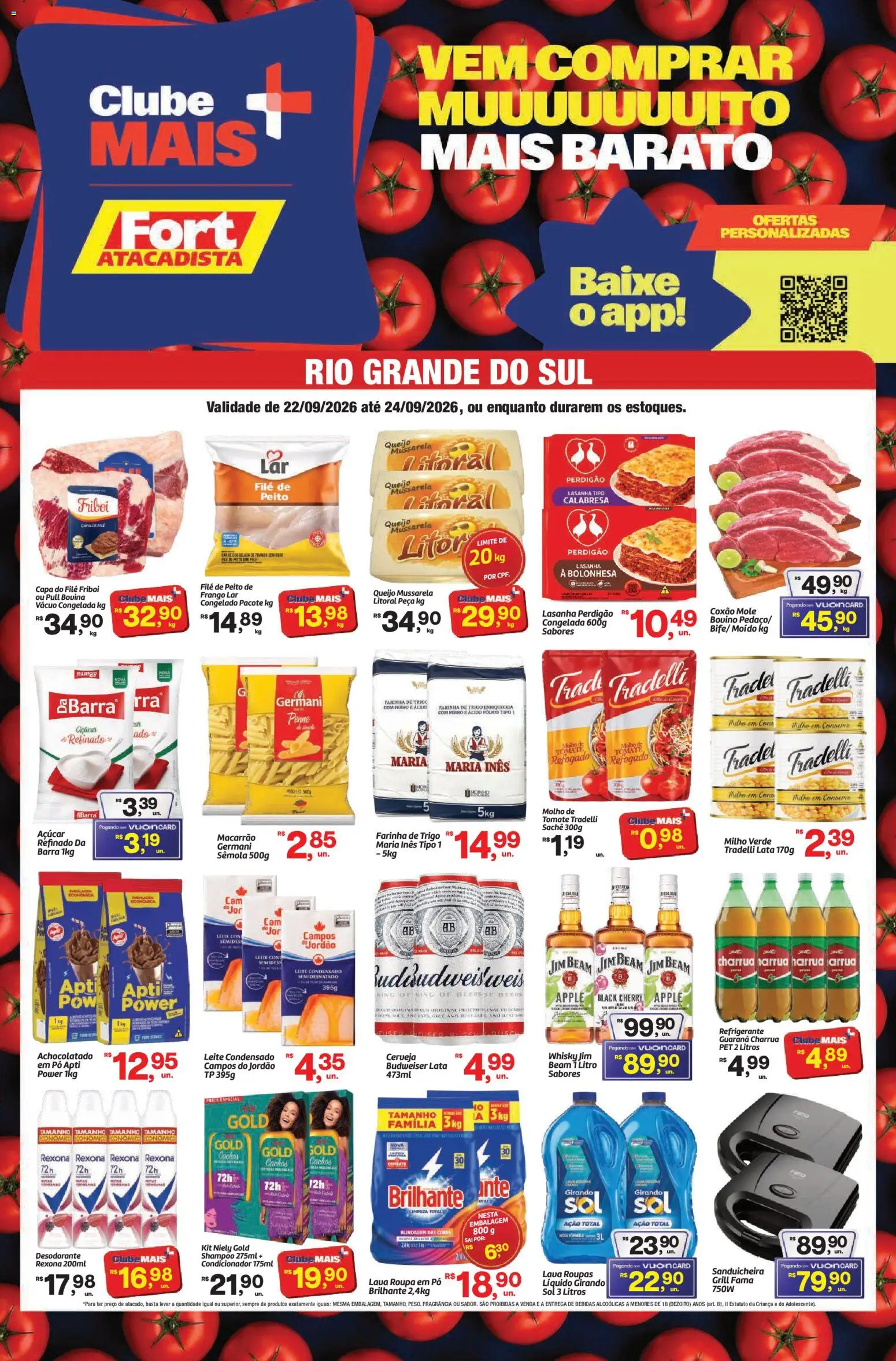 Pré-Visualização do folheto "Fort Atacadista ofertas Clube" da loja Fort Atacadista válido a partir de 22/09/2026