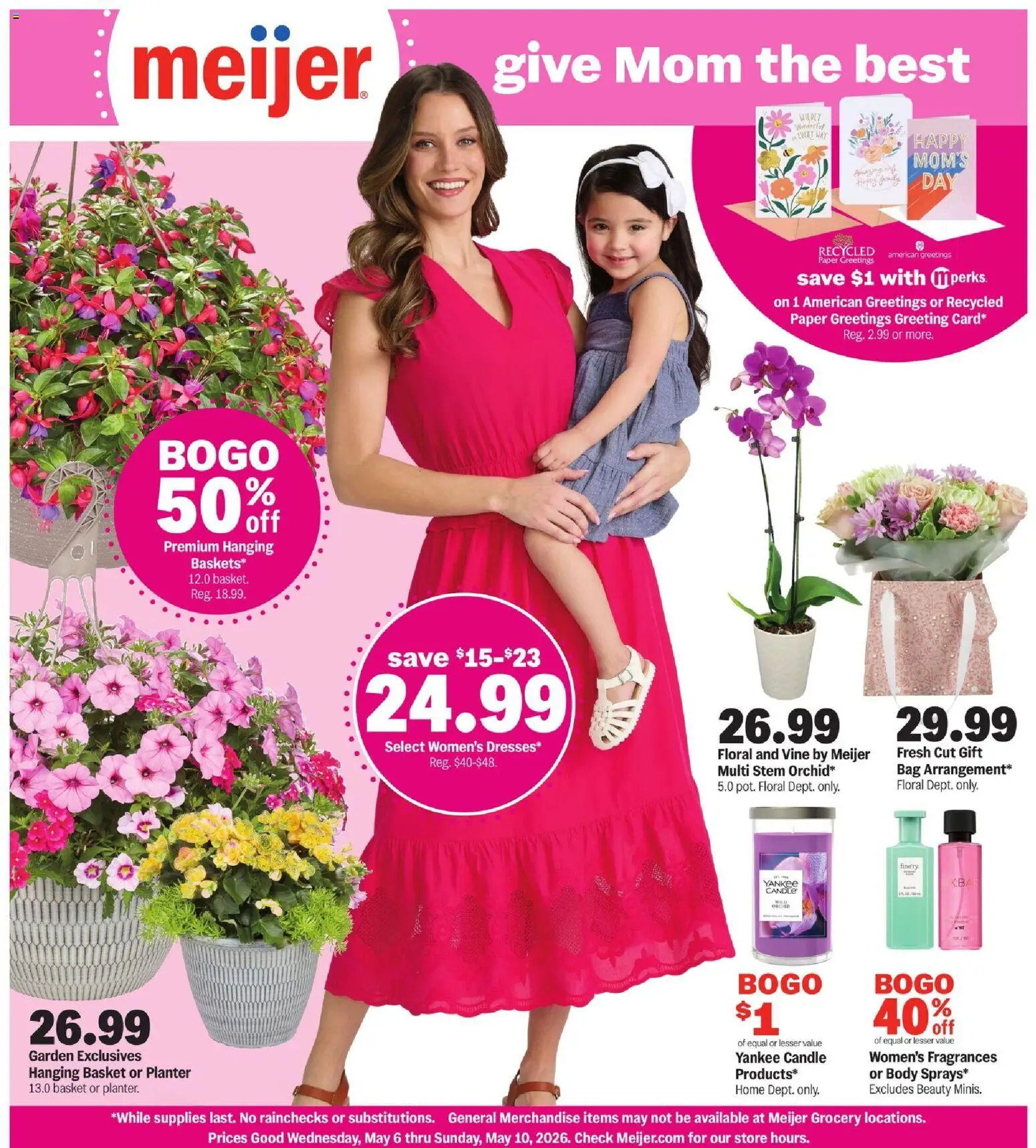 Ad Preview of Meijer Meijer Give Mom the Best from 05/06/2026 - Bag, Basket
