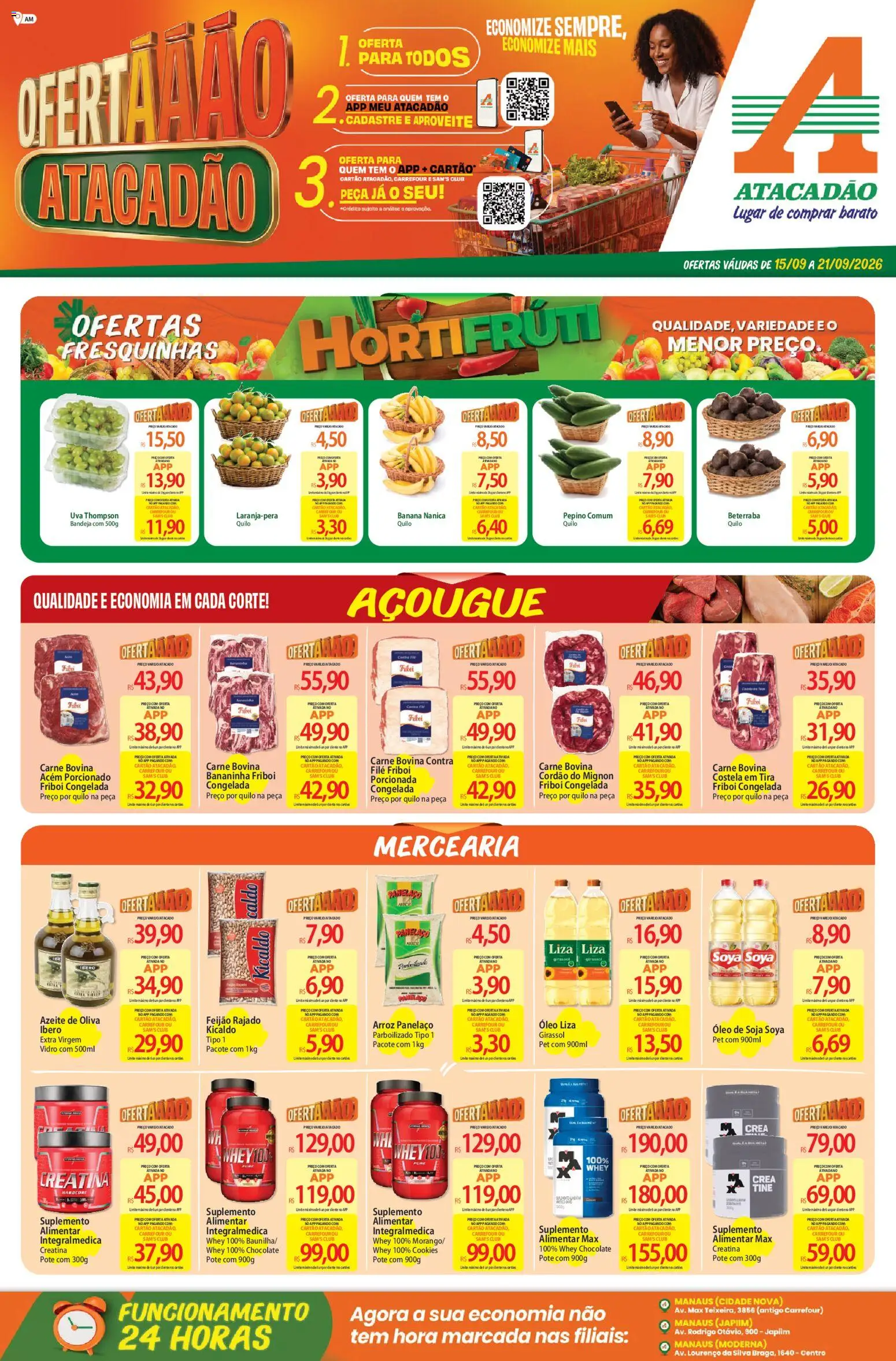 Pré-Visualização do folheto "Atacadão ofertas - AM" da loja Atacadão válido a partir de 15/09/2026