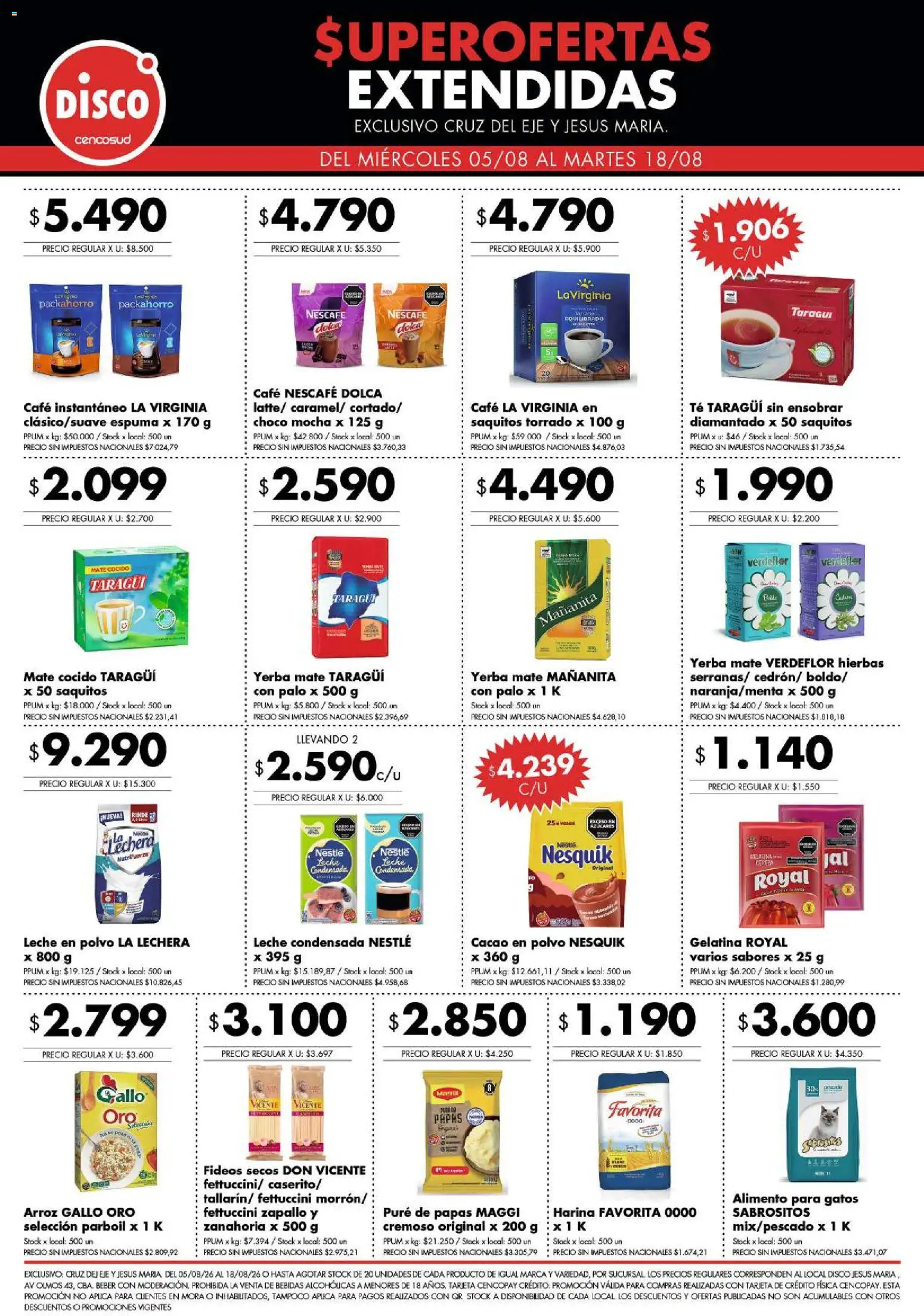 Vista previa del folleto de la tienda Disco válido desde el 05/08/2026 