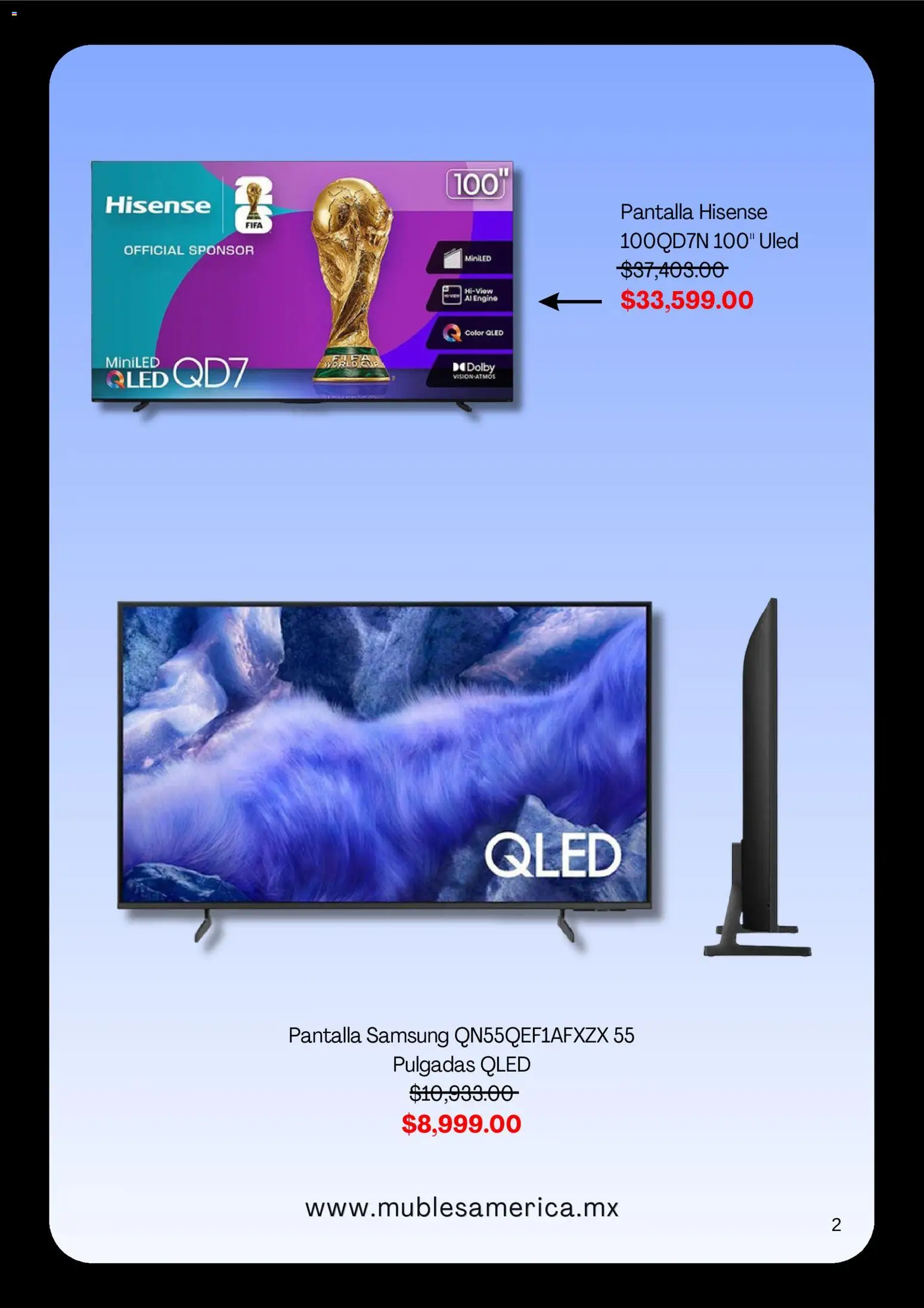 Vista previa las ofertas de la tienda Muebles America - Muebles America catálogo desde el 24/08/2026 