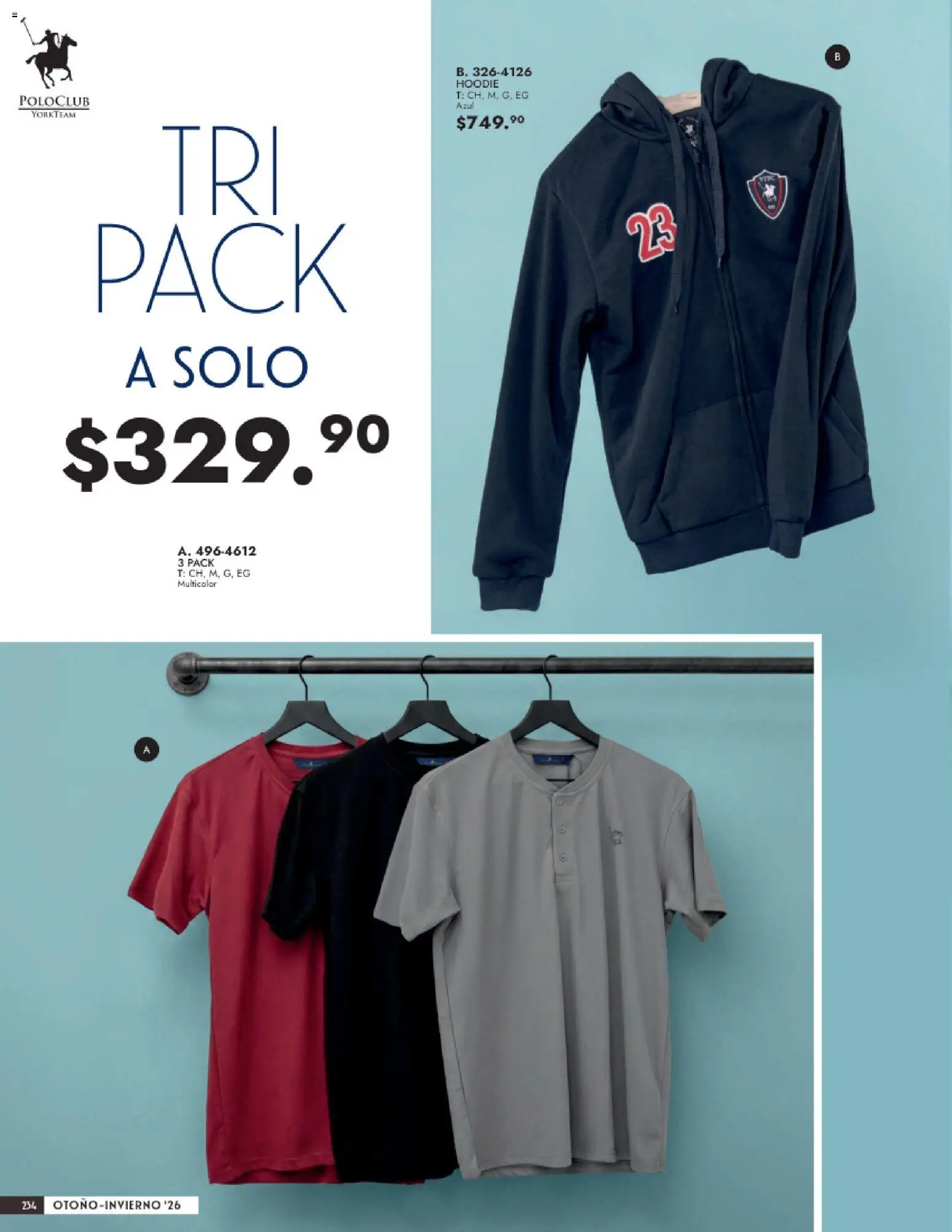 Vista previa las ofertas de la tienda Andrea - Andrea catálogo Vestir Caballero desde el 23/08/2026 