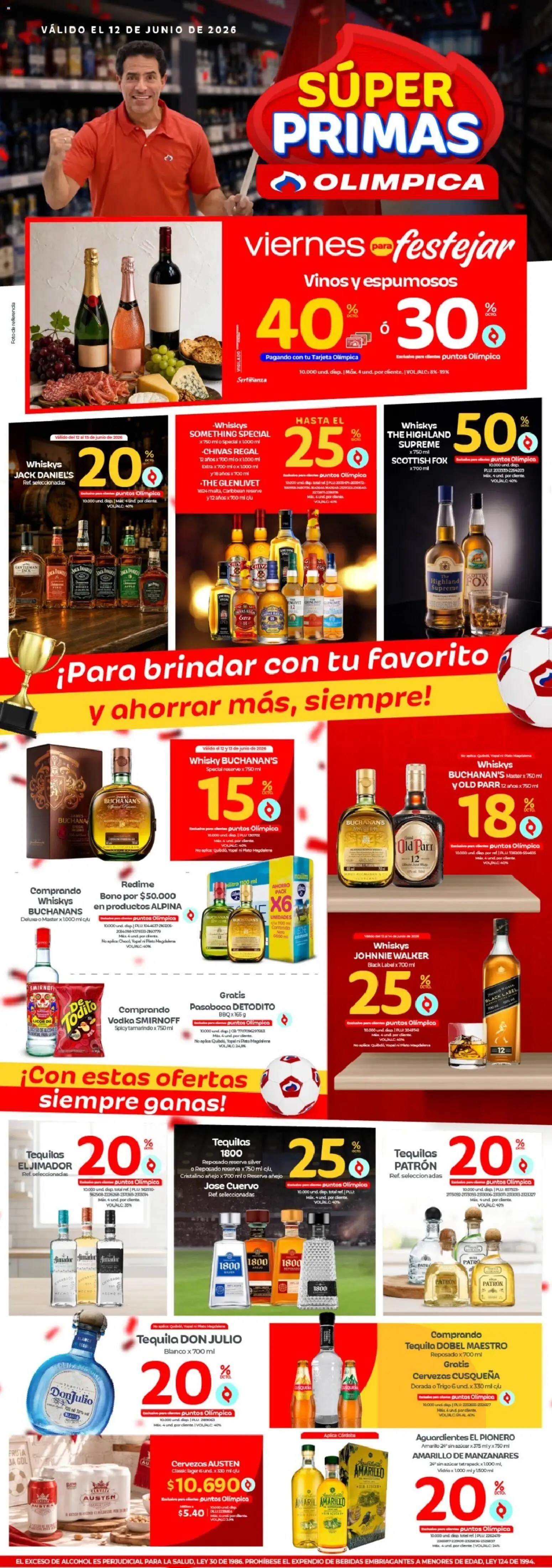  Vista previa del prospecto Olímpica catálogo Viernes para festejar del almacen Olímpica válida del 12/06/2026 al 12/06/2026