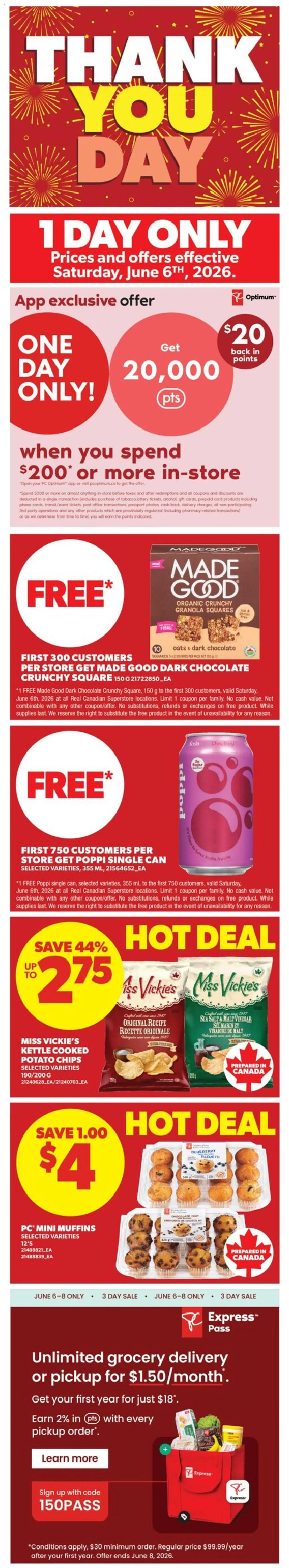 Preview of leaflet Real Canadian Superstore weekly flyer - ON from shop Real Canadian Superstore is valid from Jun 04, 2026