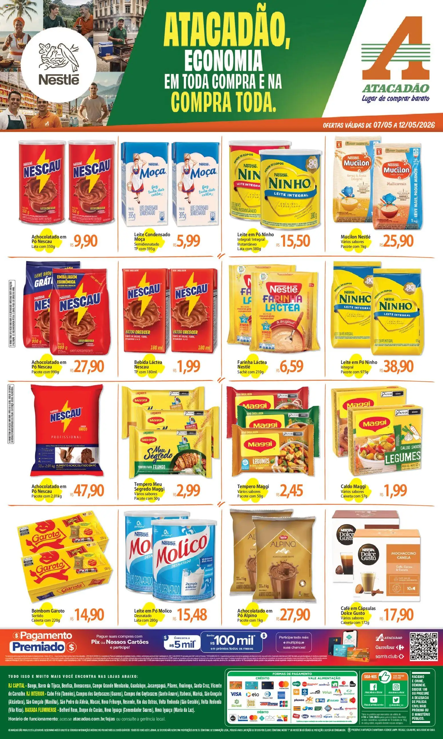 Pré-Visualização do folheto "Atacadão ofertas - RJ" da loja Atacadão válido a partir de 07/05/2026
