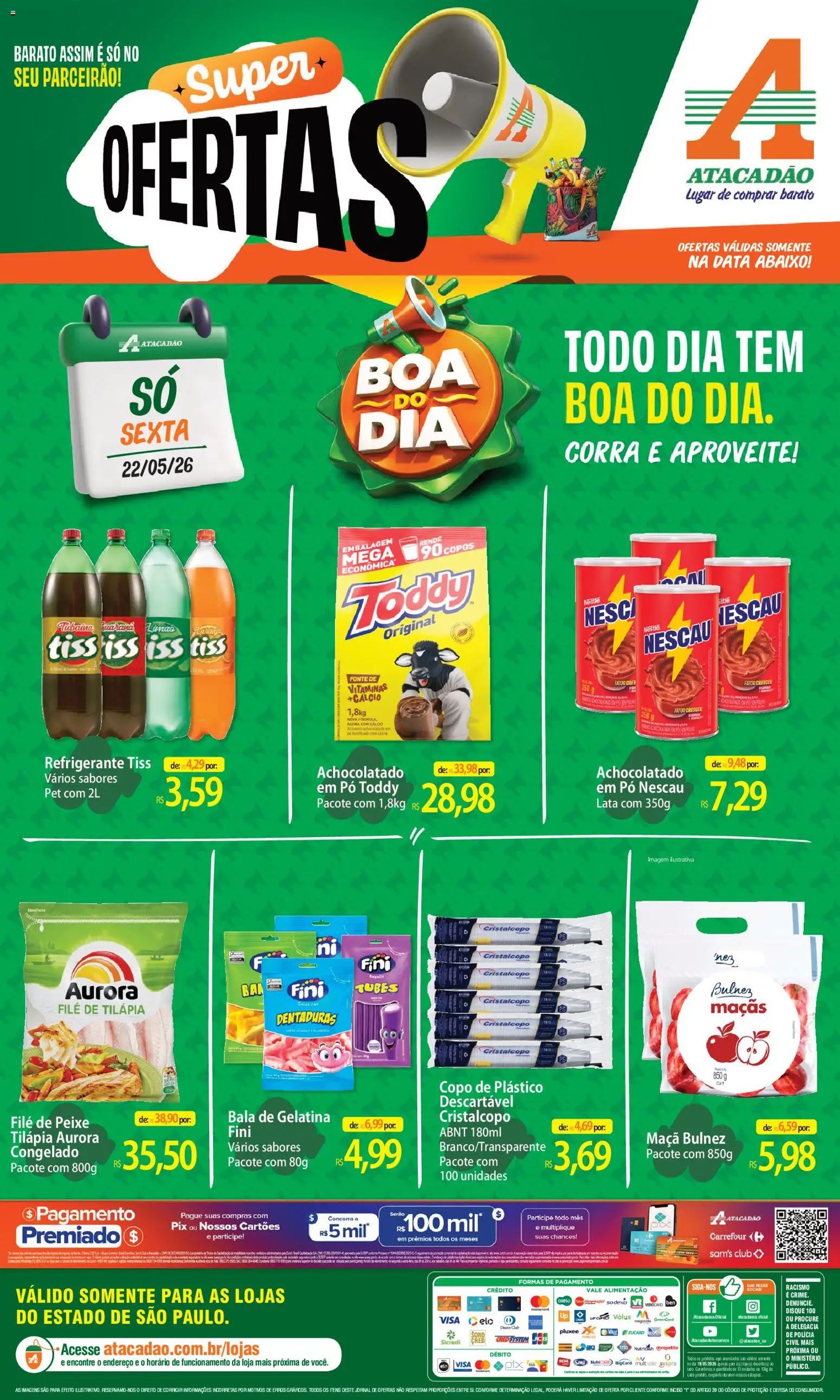 Pré-Visualização do folheto "Atacadão ofertas - SP" da loja Atacadão válido a partir de 22/05/2026