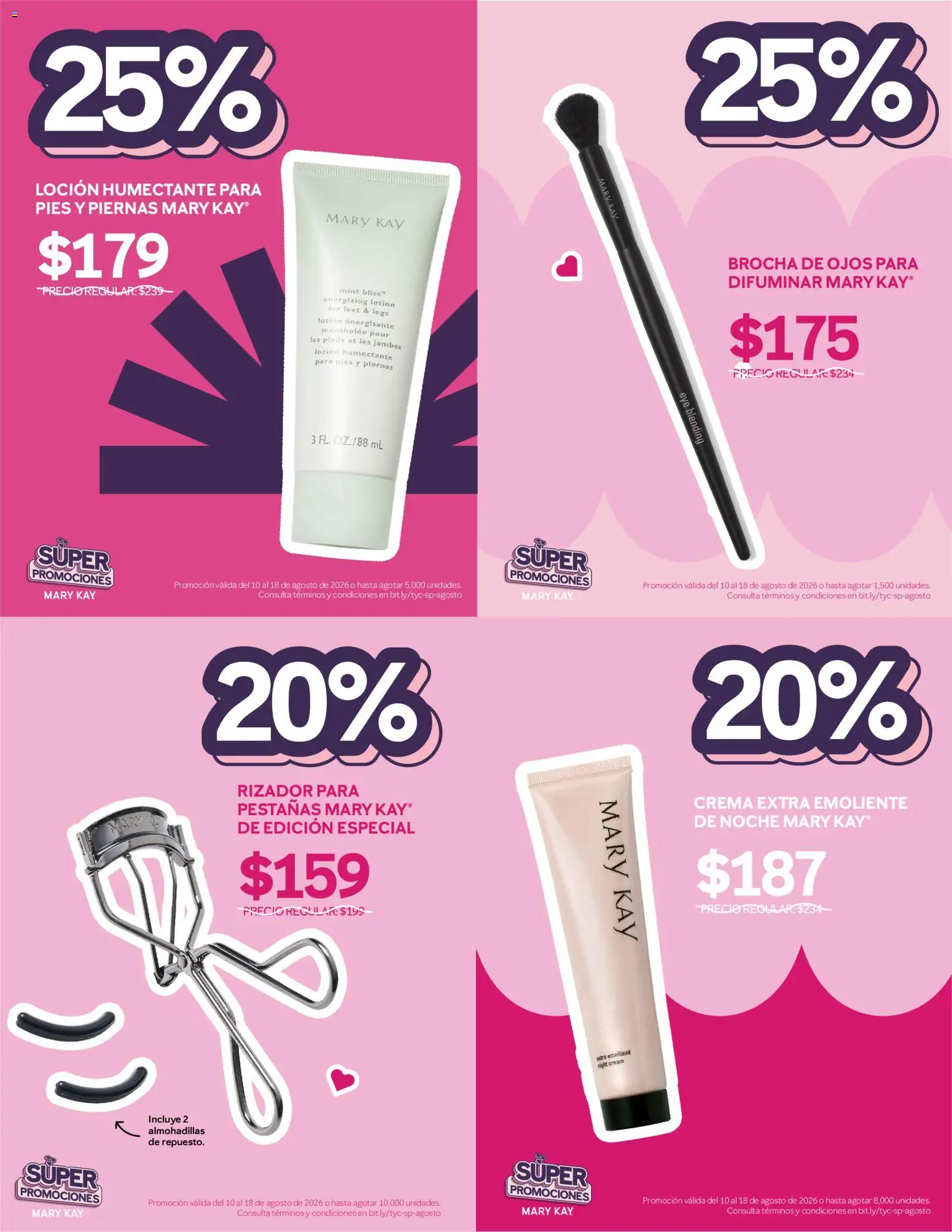 Vista previa las ofertas de la tienda Mary Kay - Catálogo Mary Kay Súper promociones desde el 10/08/2026 