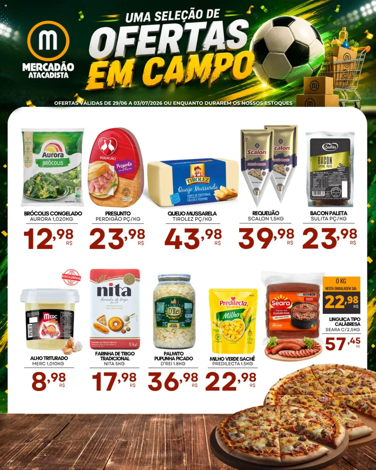 Pré-Visualização do folheto "Mercadão Atacadista - Ofertas da semana" da loja Mercadão Atacadista válido a partir de 29/06/2026