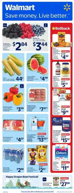 Preview of leaflet Walmart weekly flyer from shop Walmart is valid from May 28, 2026
