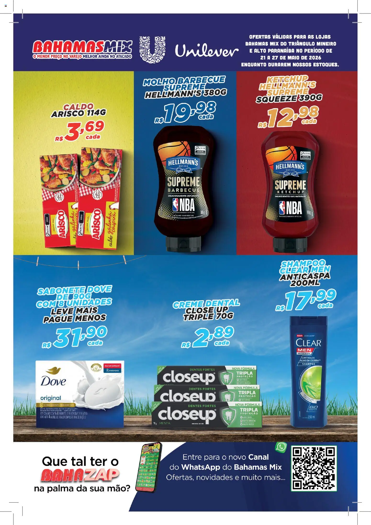 Pré-Visualização do folheto "Bahamas Mix ofertas Unilever" da loja Bahamas Mix válido a partir de 21/05/2026