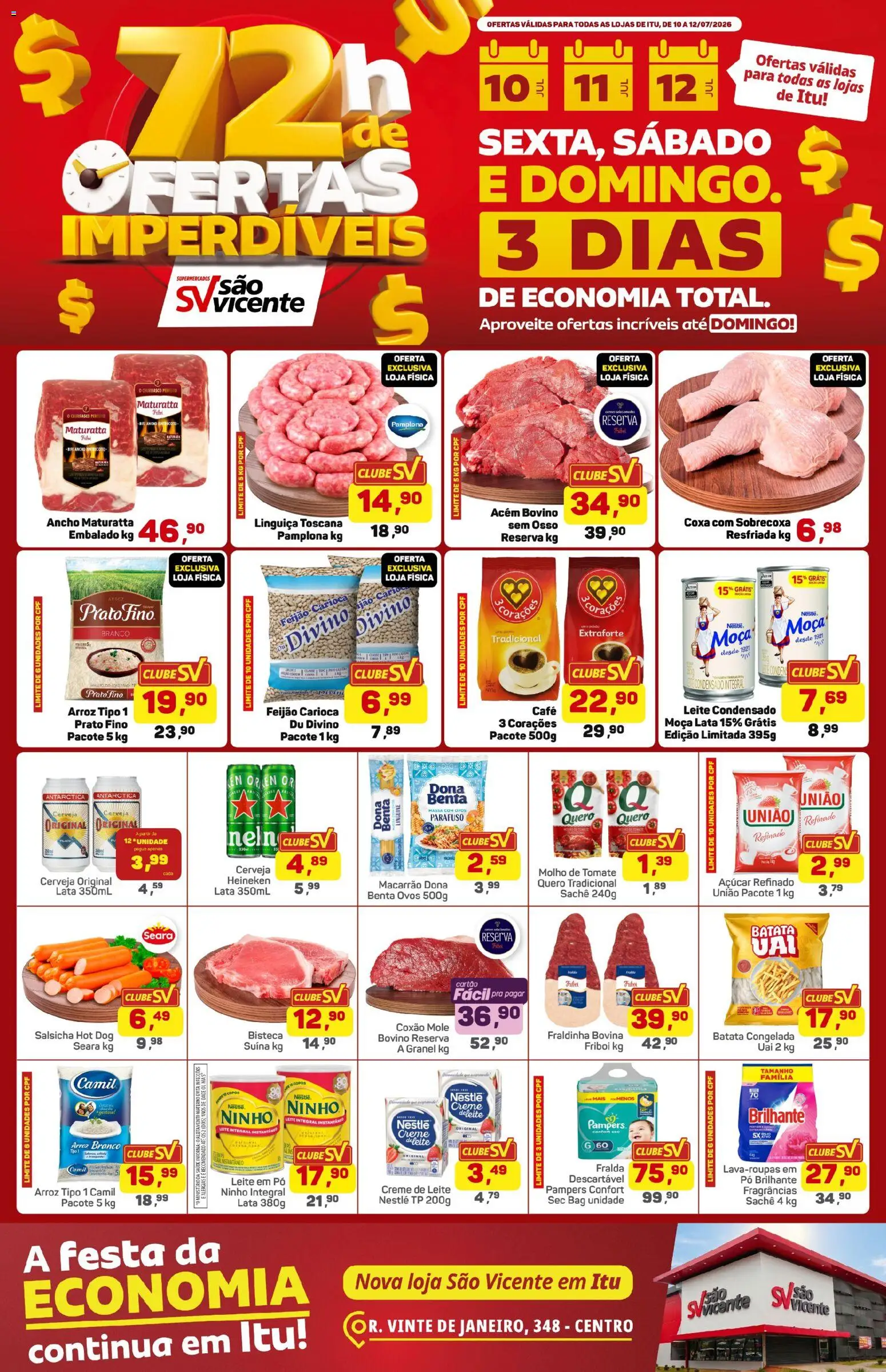 Pré-Visualização do folheto "Supermercados São Vicente - Ofertas da semana" da loja Supermercados São Vicente válido a partir de 10/07/2026